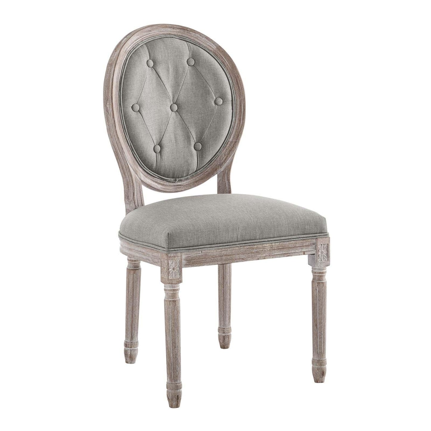 Modway Arise Vintage French Upholstered Fabric Dining Side Chair FredCo