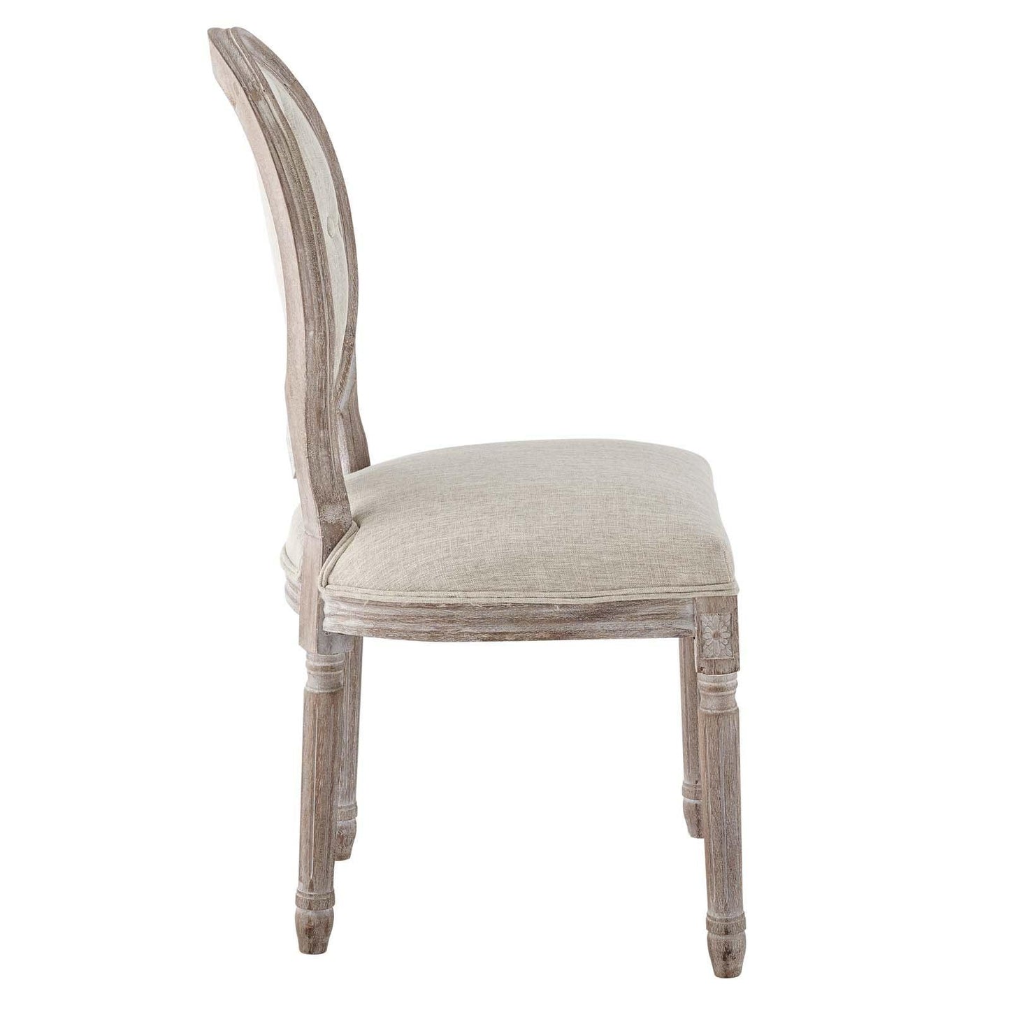 Modway Arise Vintage French Upholstered Fabric Dining Side Chair FredCo