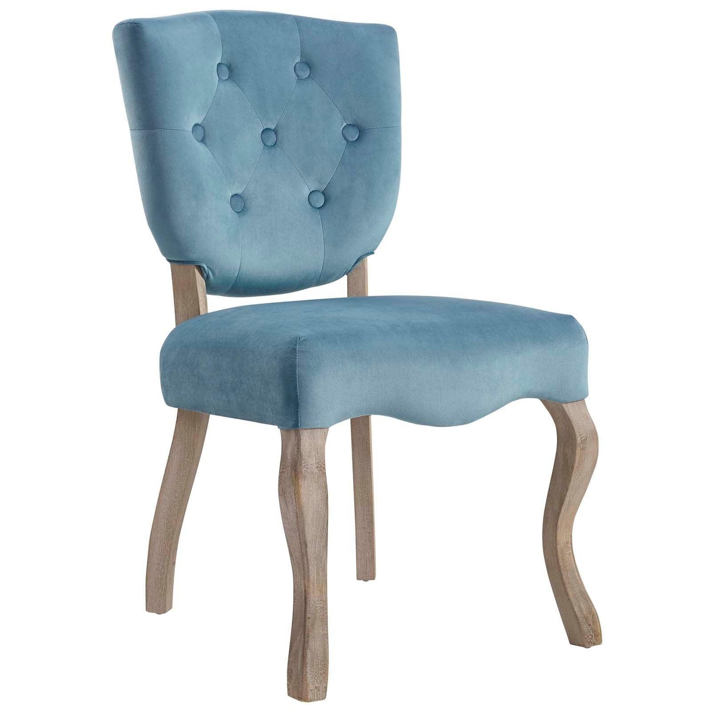 Modway Array Vintage French Performance Velvet Dining Side Chair FredCo