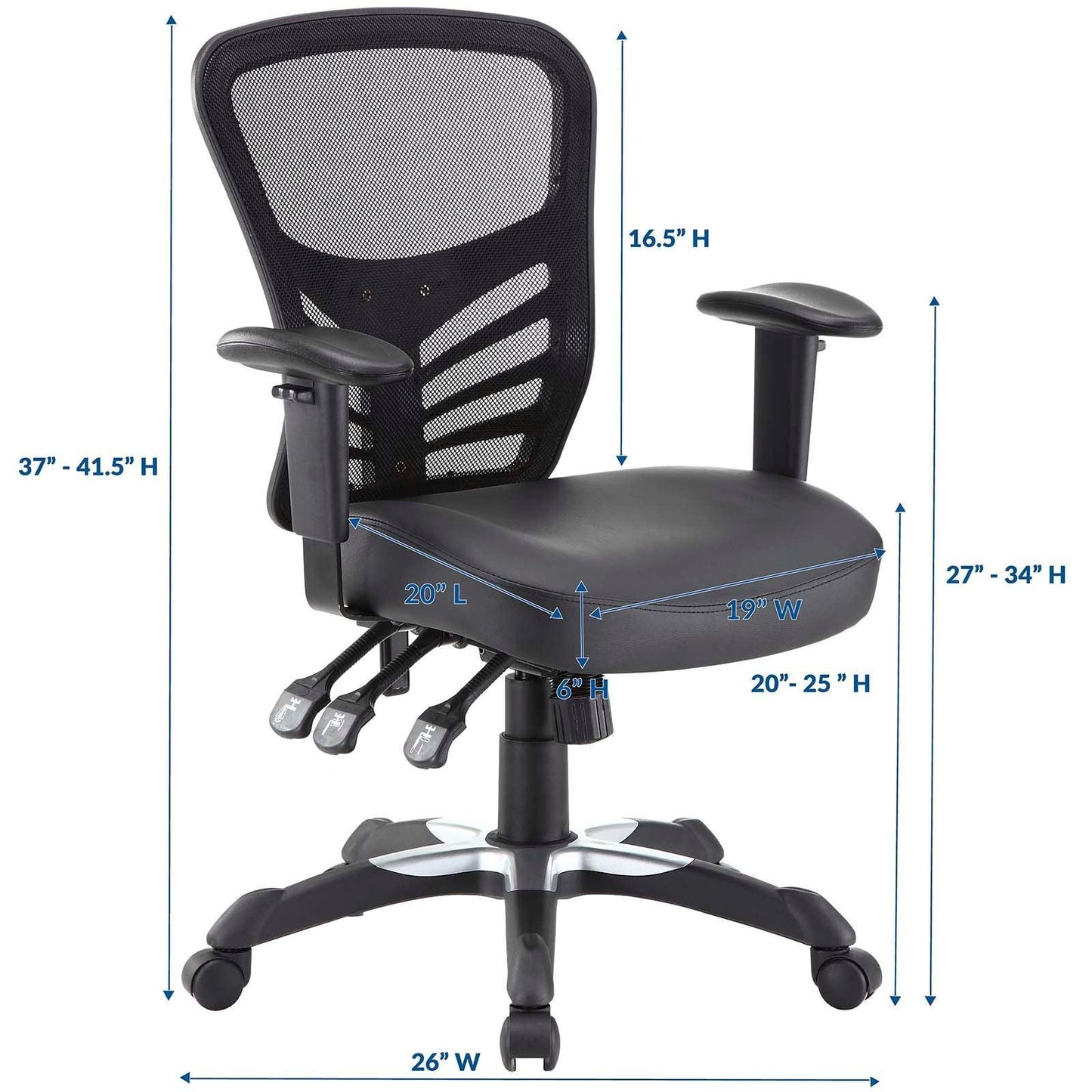 Modway Articulate Vinyl Office Chair FredCo