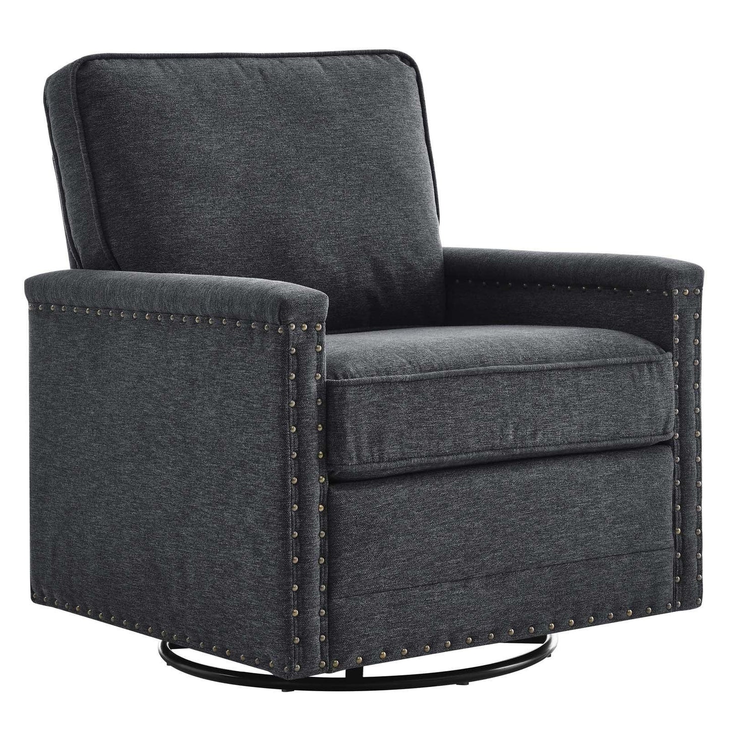 Modway Ashton Upholstered Fabric Swivel Chair FredCo