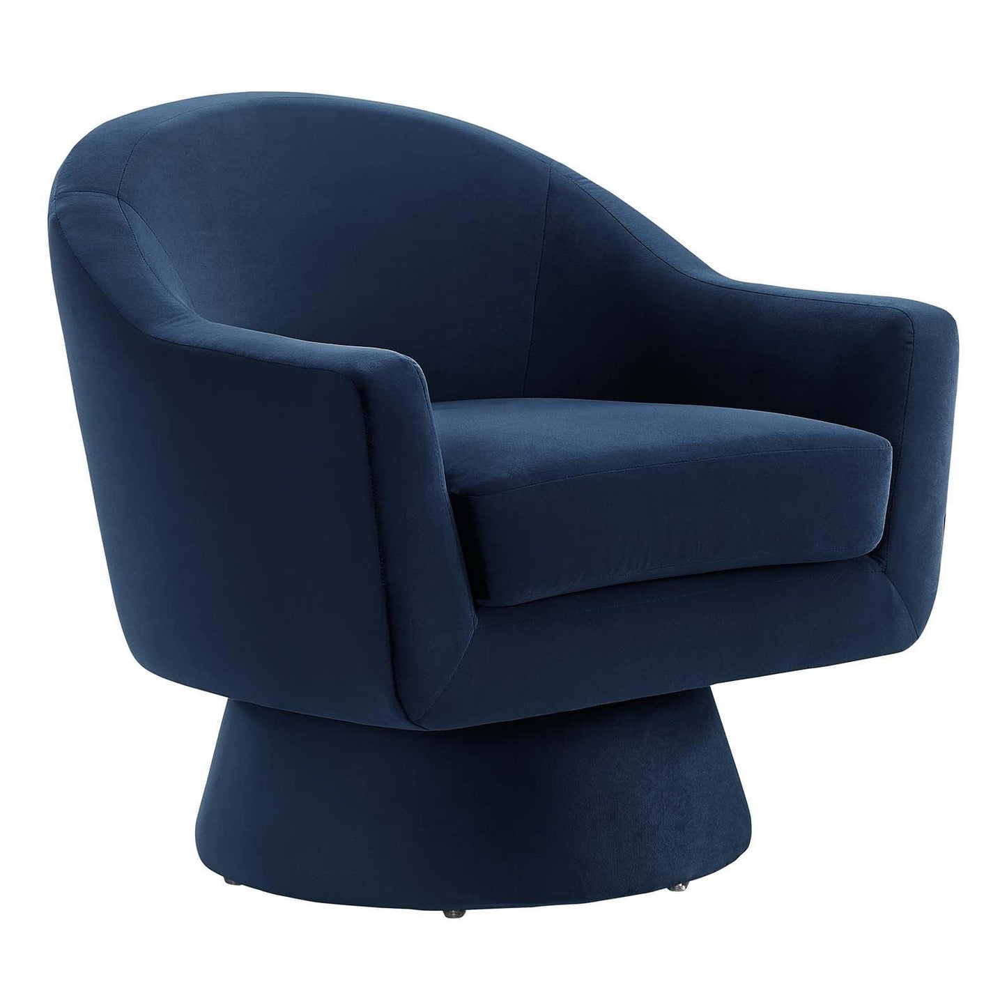 Modway Astral Performance Velvet Fabric and Wood Swivel Chair FredCo