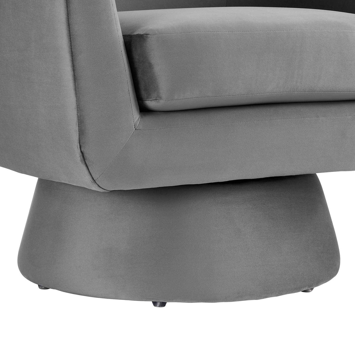 Modway Astral Performance Velvet Fabric and Wood Swivel Chair FredCo