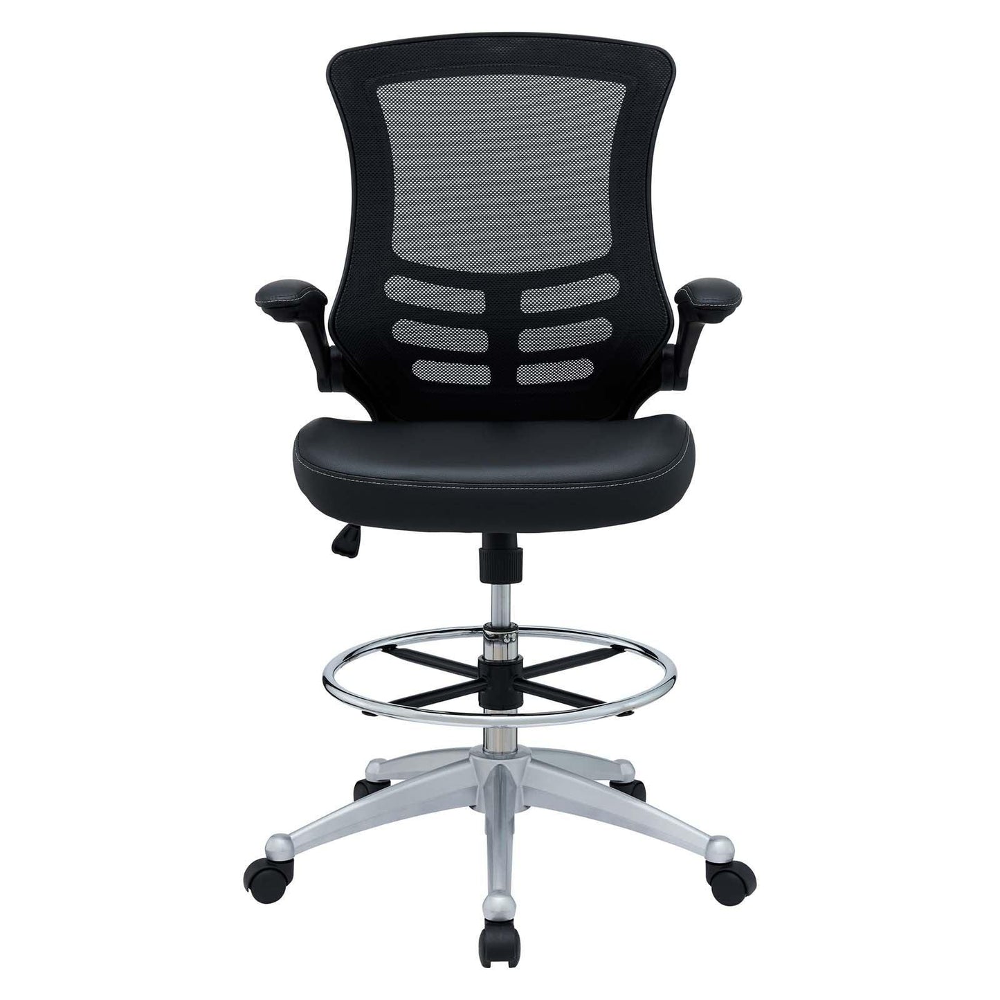 Modway Attainment Vinyl Drafting Chair FredCo