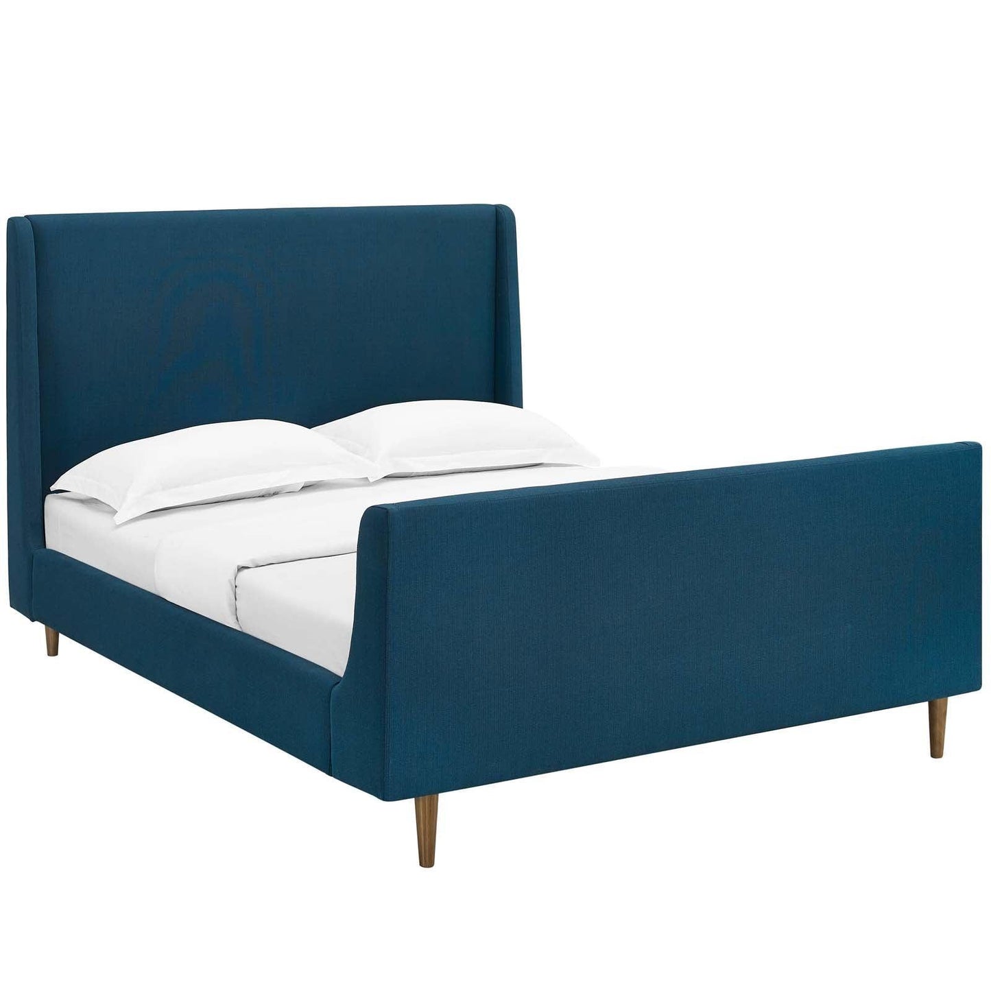 Modway Aubree Queen Upholstered Fabric Sleigh Platform Bed FredCo