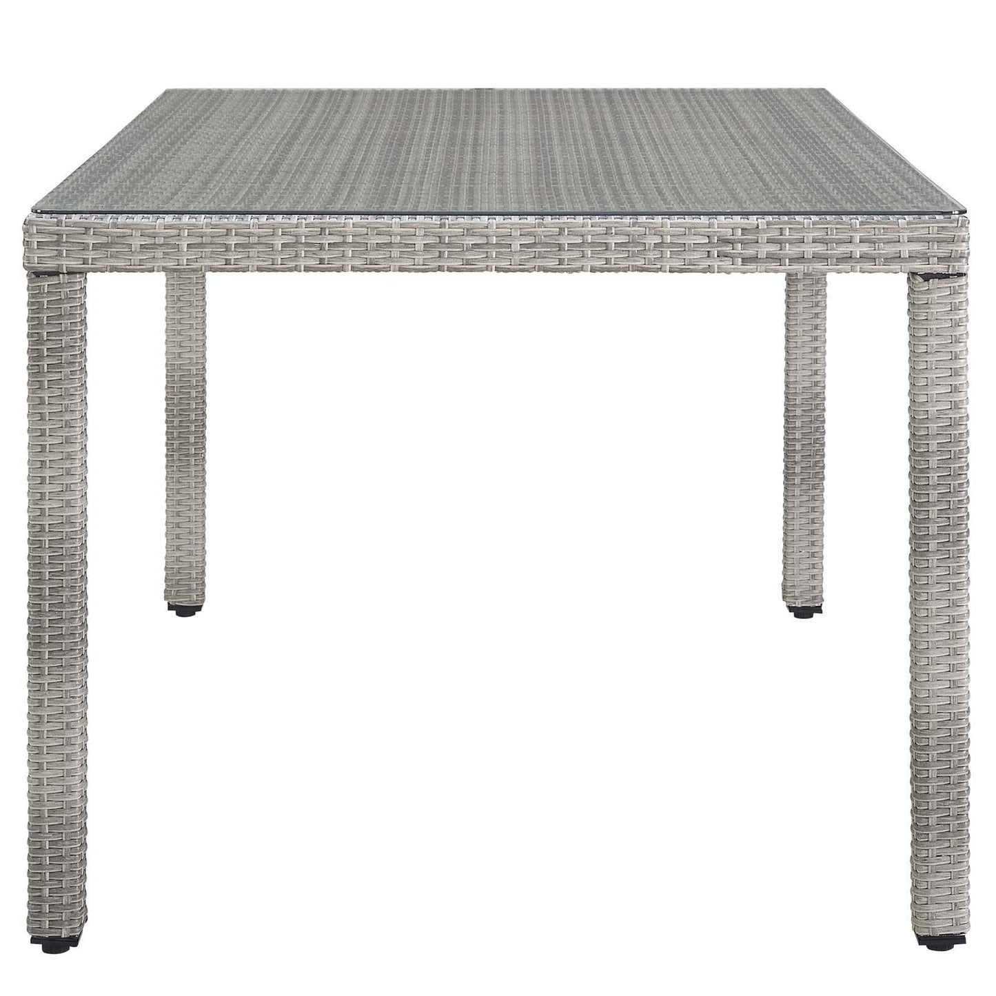 Modway Aura 68" Outdoor Patio Wicker Rattan Dining Table FredCo
