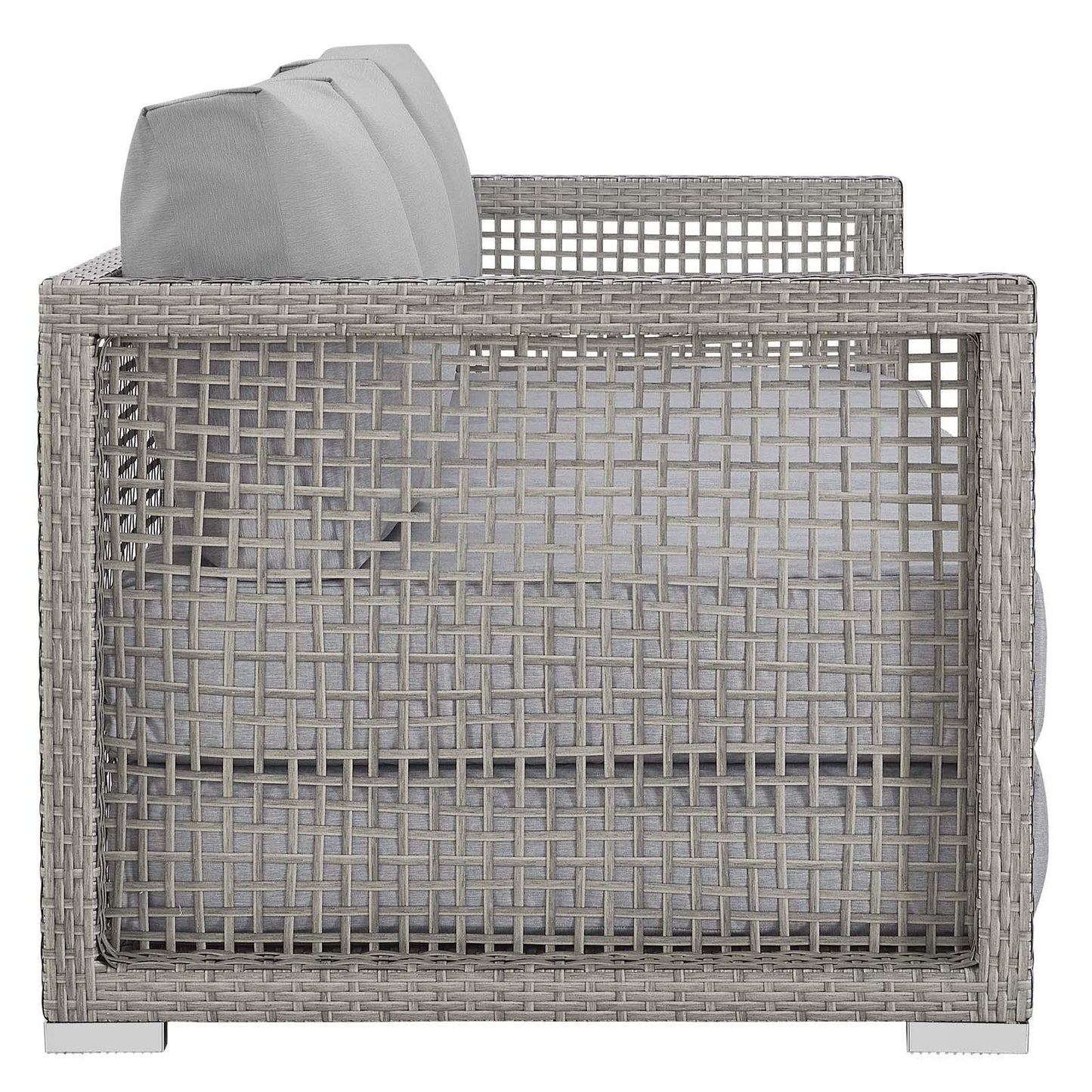 Modway Aura Outdoor Patio Wicker Rattan Sofa FredCo