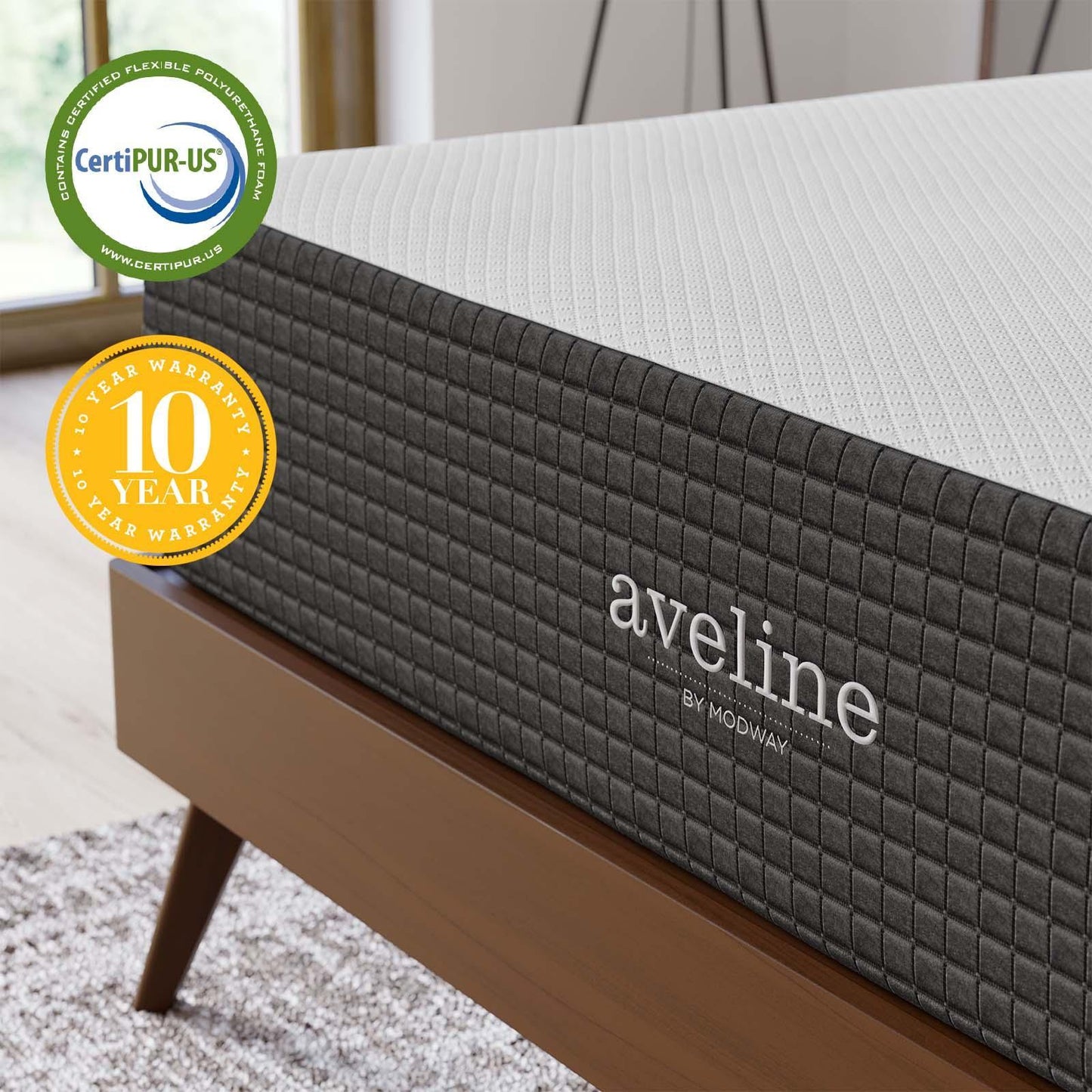 Modway Aveline 12" Memory Foam Queen Mattress FredCo