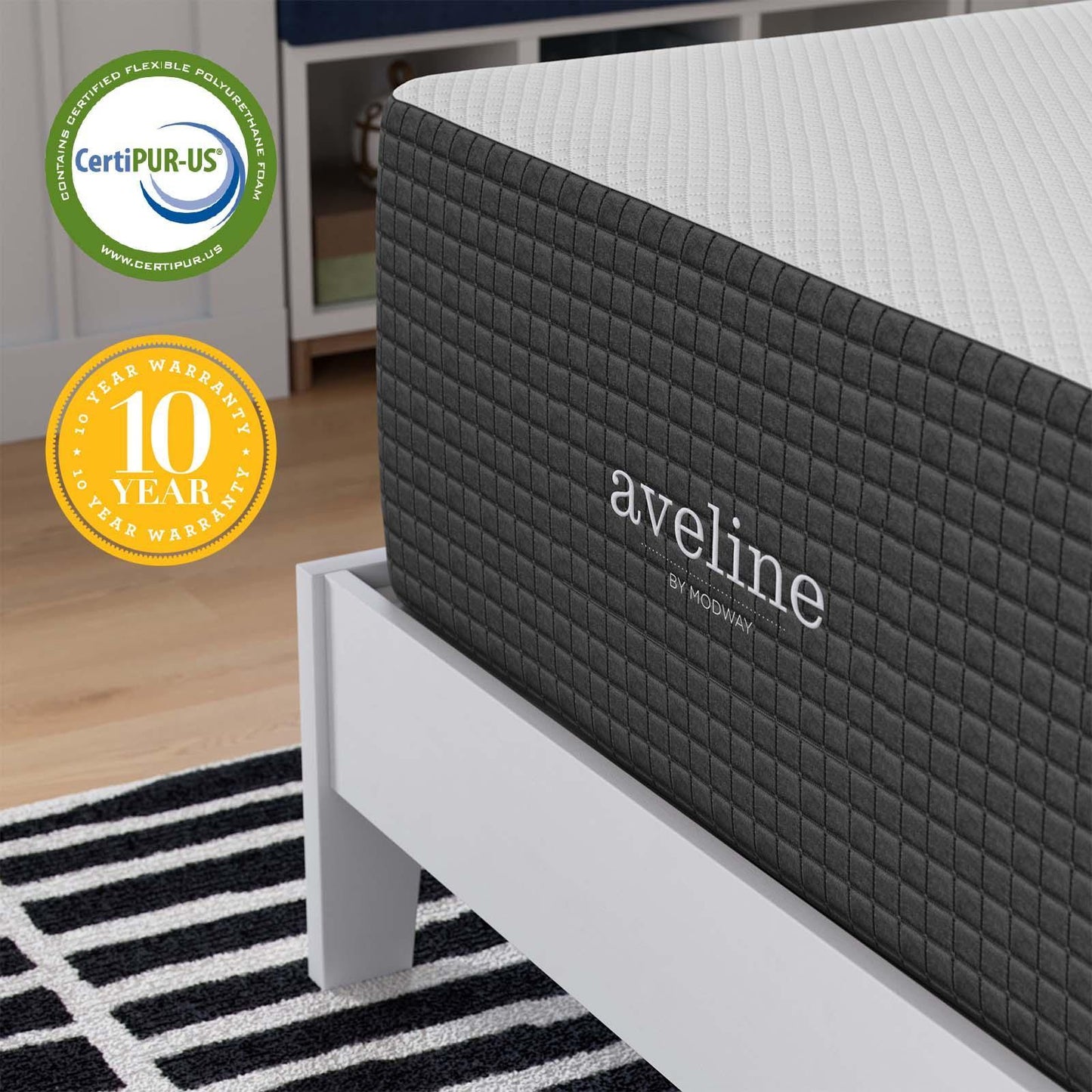 Modway Aveline 16" Memory Foam Mattress FredCo