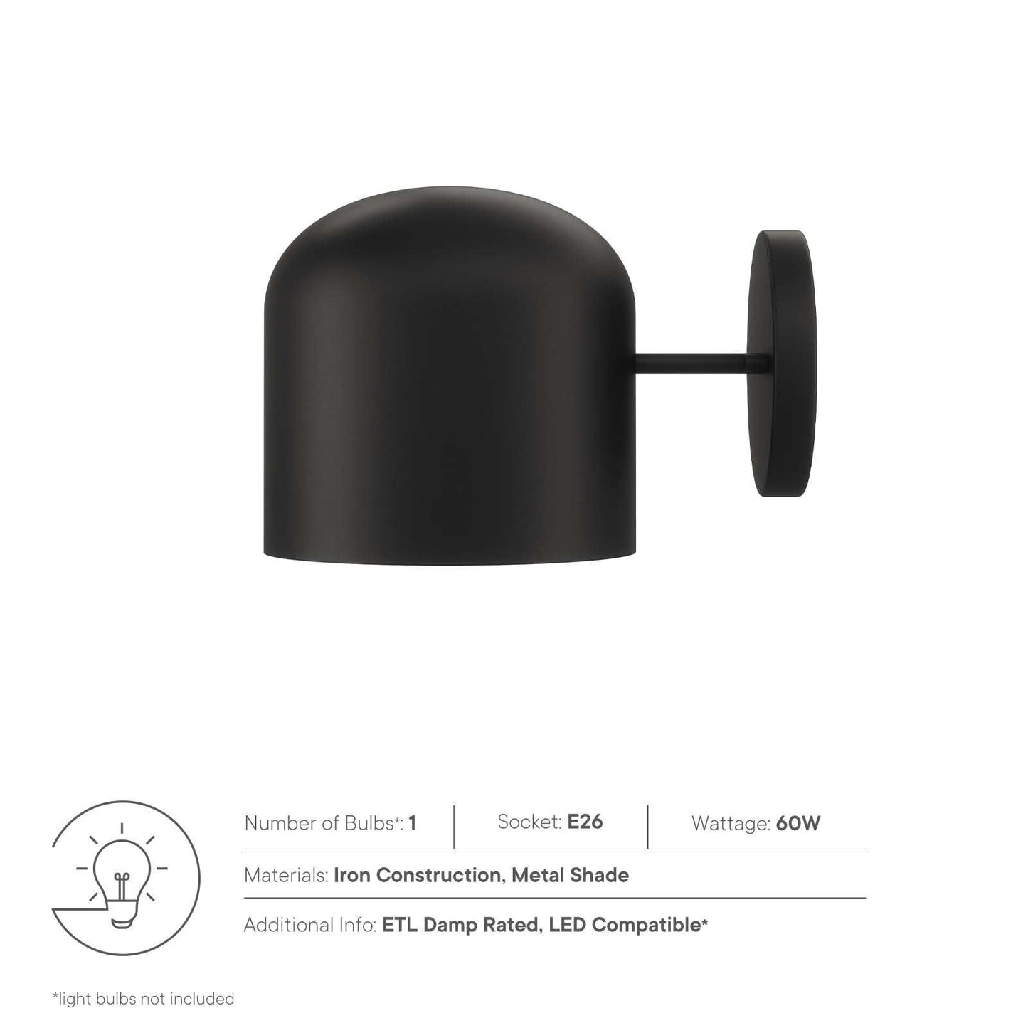 Modway Avenue 1-Light Wall Sconce FredCo