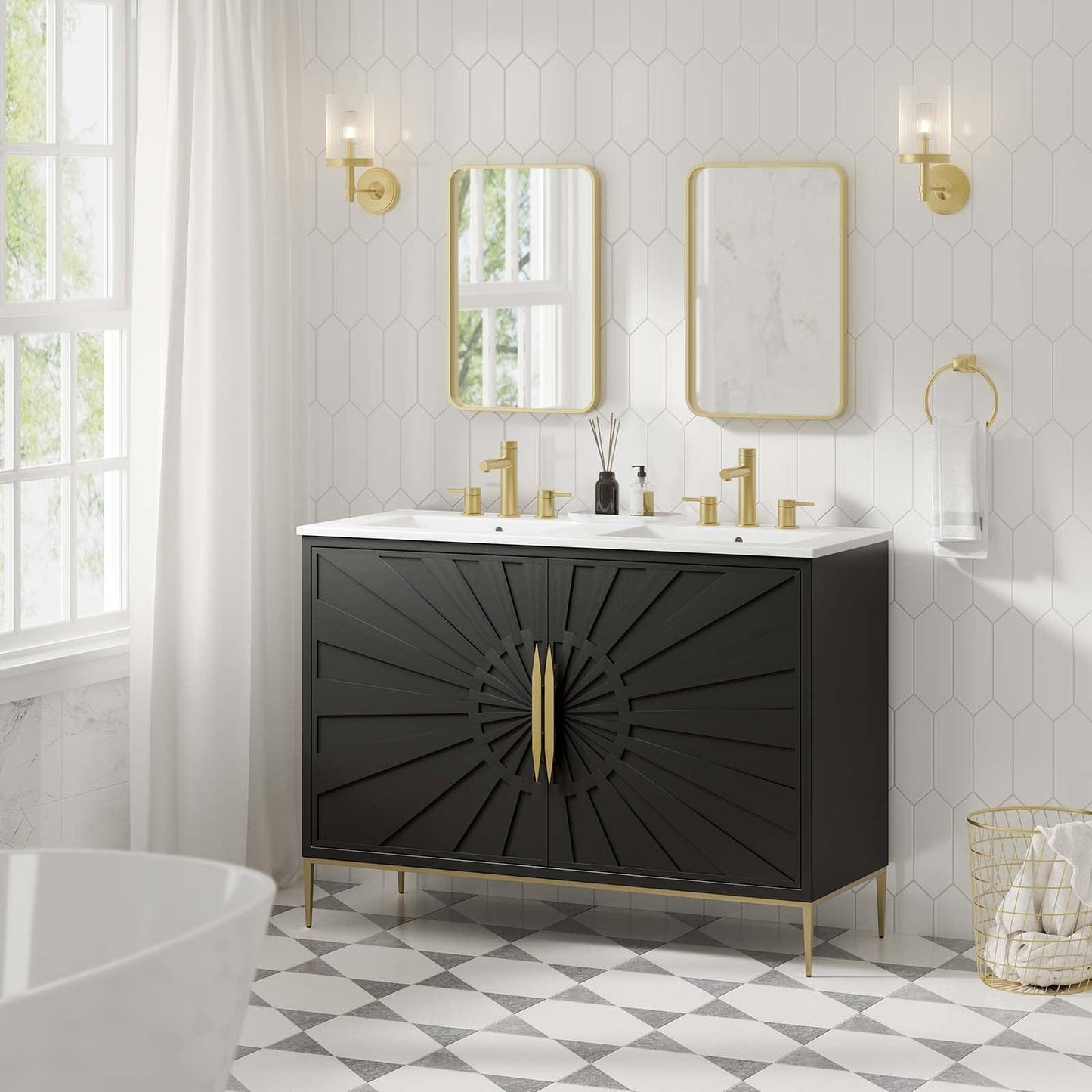 Modway Awaken 48" Double Sink Bathroom Vanity FredCo