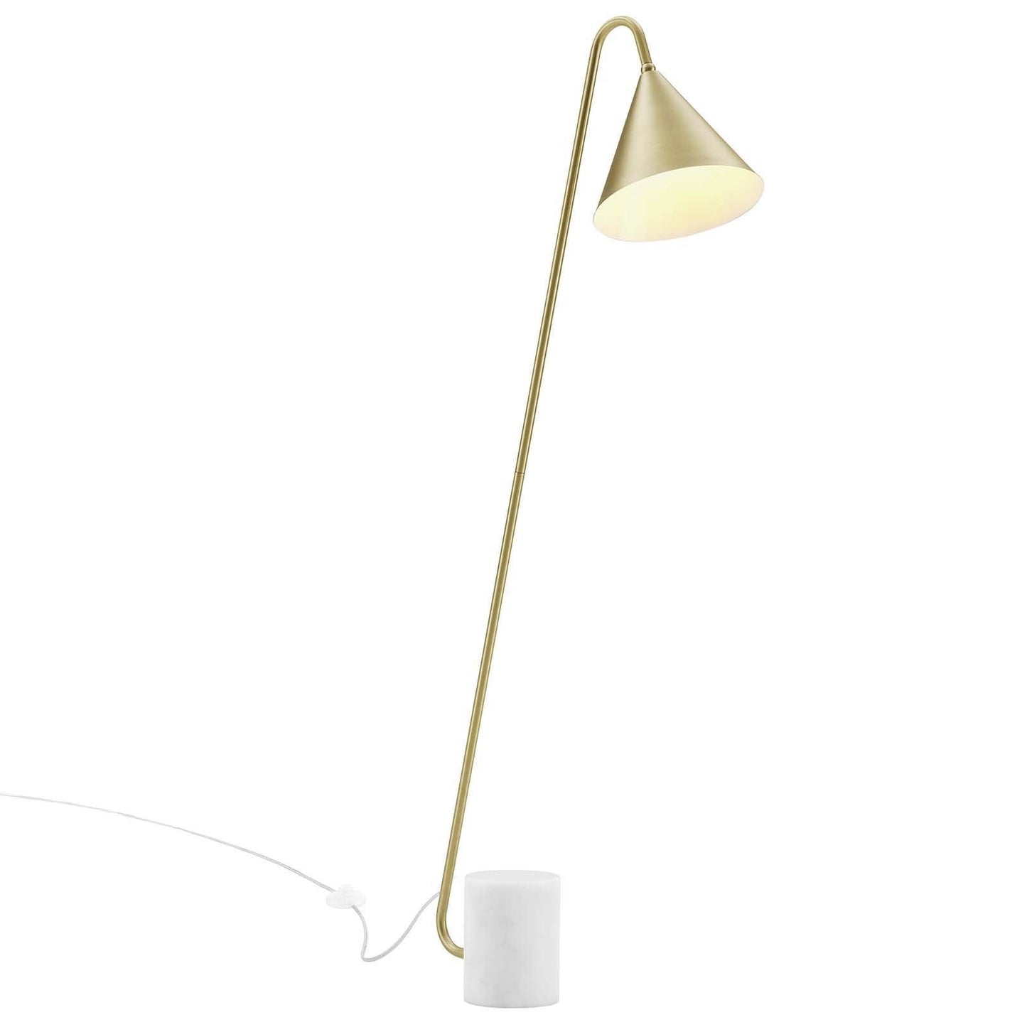 Modway Ayla Marble Base Floor Lamp FredCo
