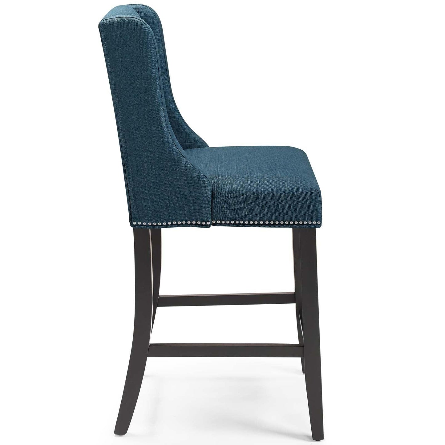 Modway Baron Counter Stool Upholstered Fabric Set of 2 FredCo