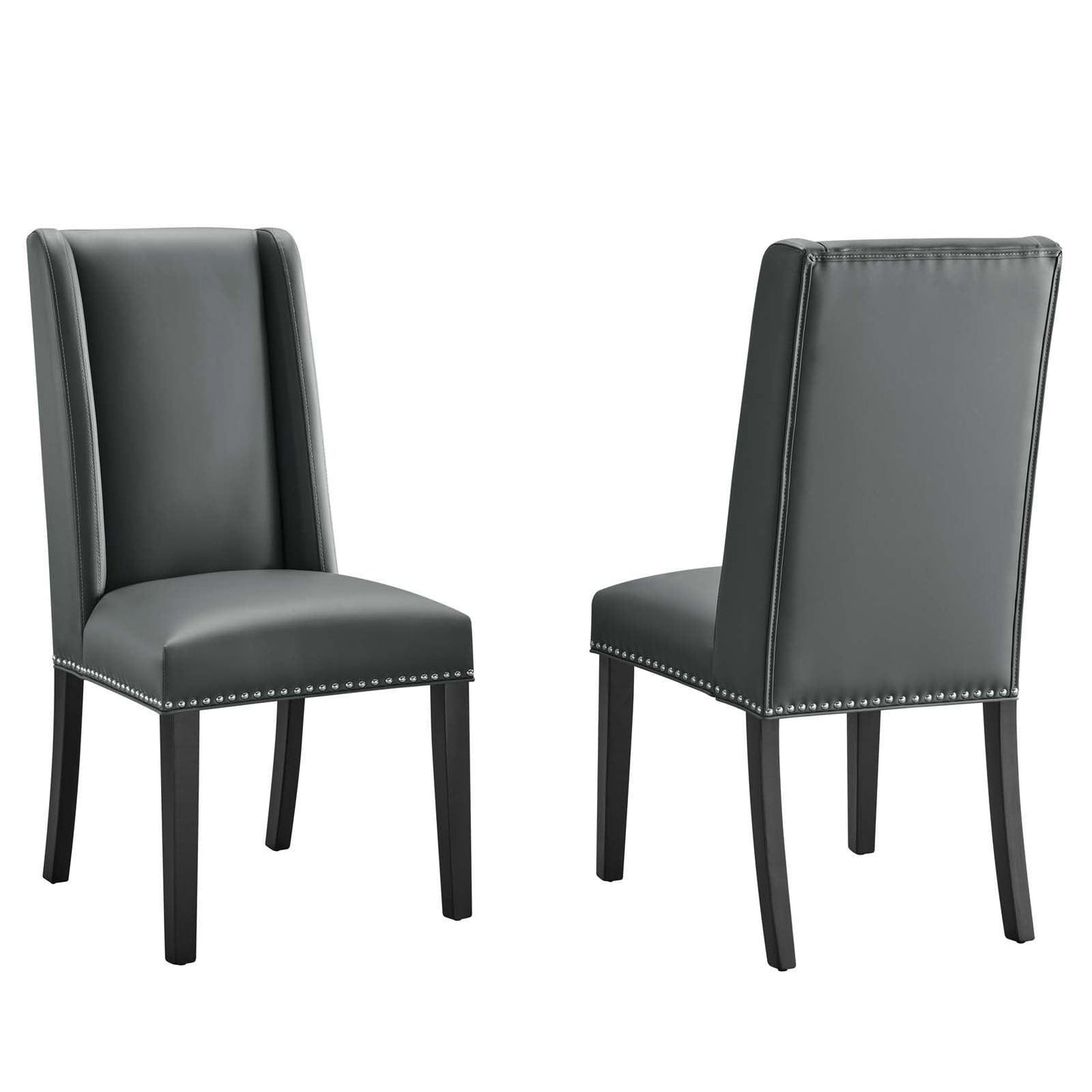 Modway Baron Dining Chair Vinyl Set of 2 FredCo