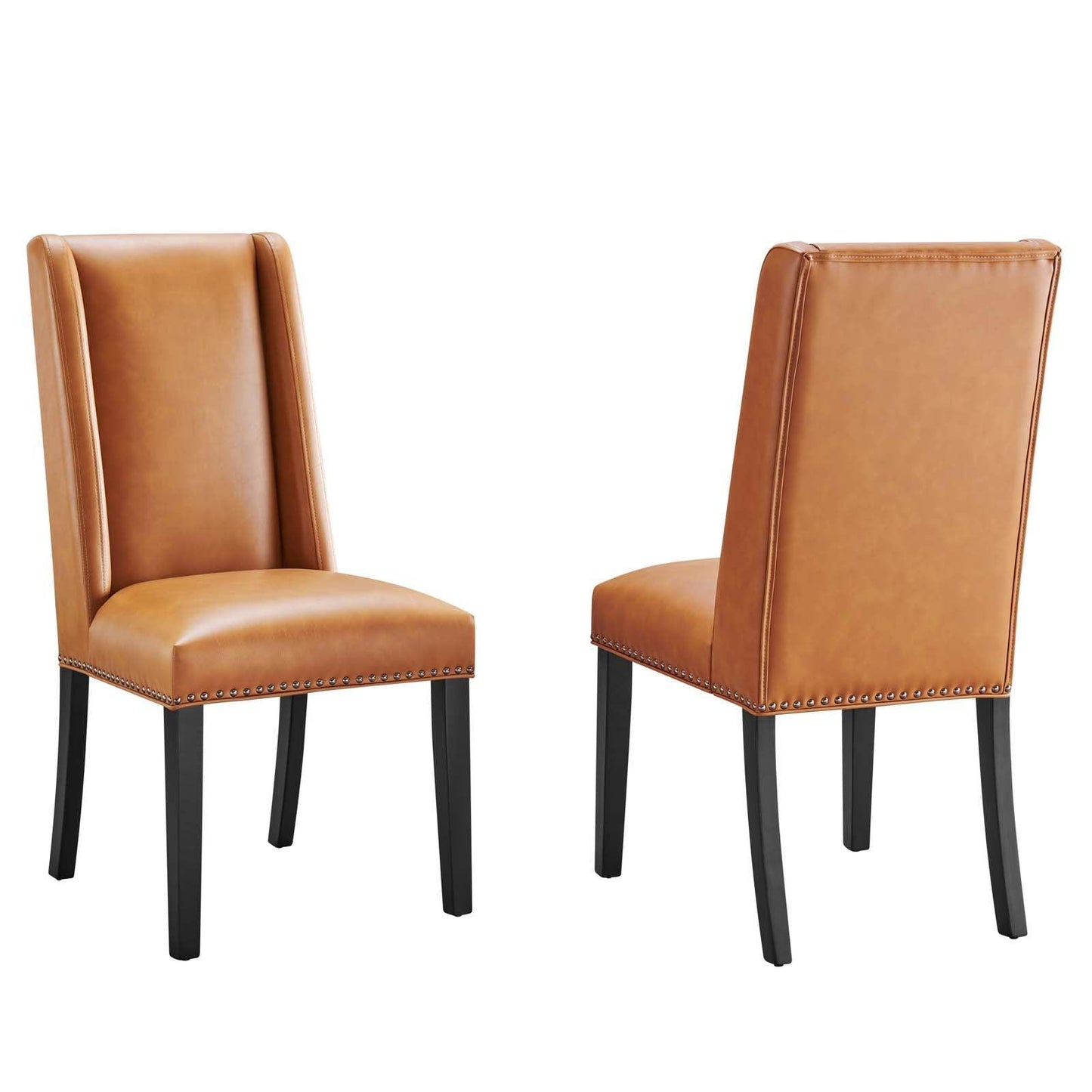 Modway Baron Dining Chair Vinyl Set of 2 FredCo