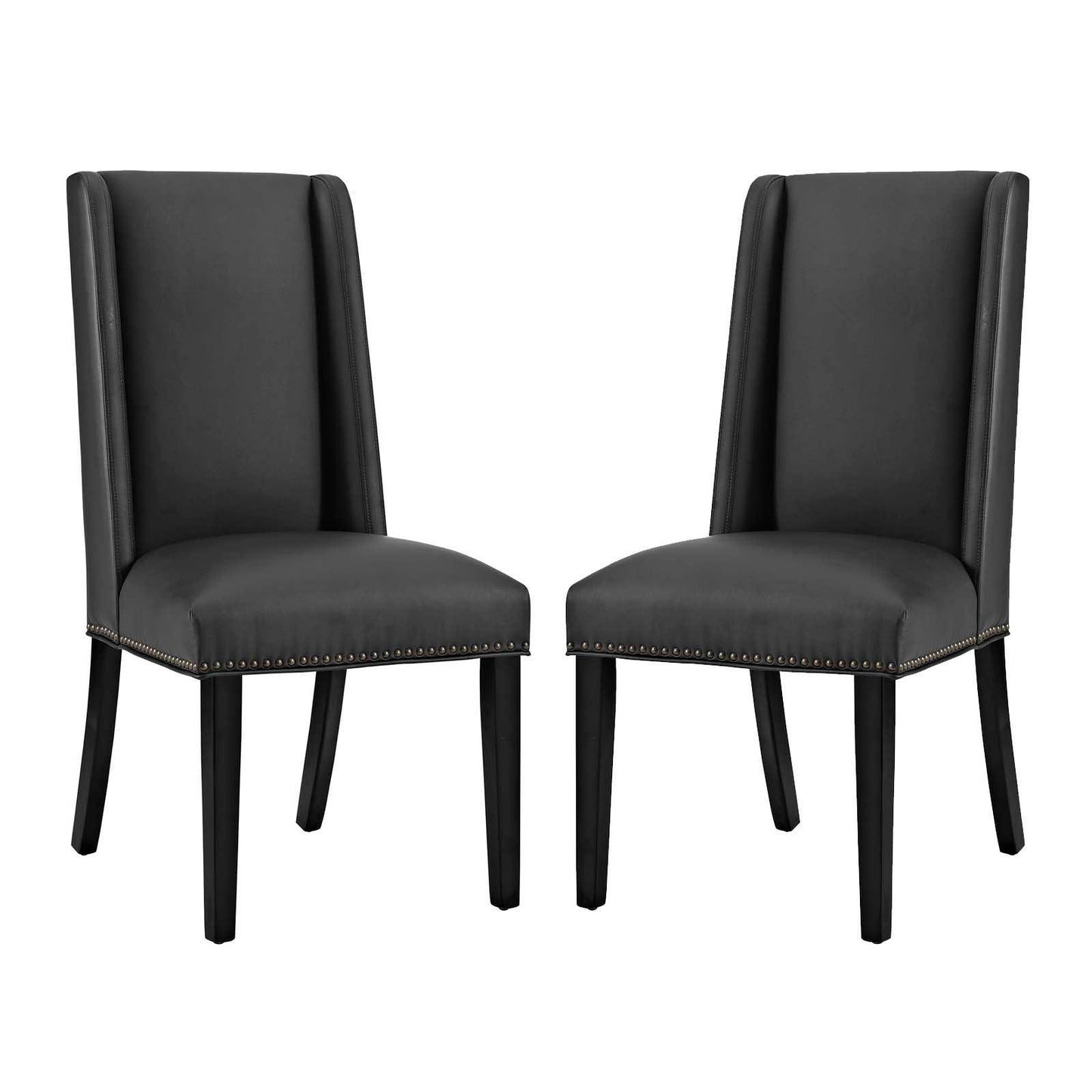 Modway Baron Dining Chair Vinyl Set of 2 FredCo