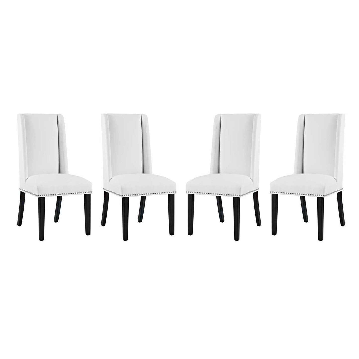 Modway Baron Dining Chair Vinyl Set of 4 FredCo