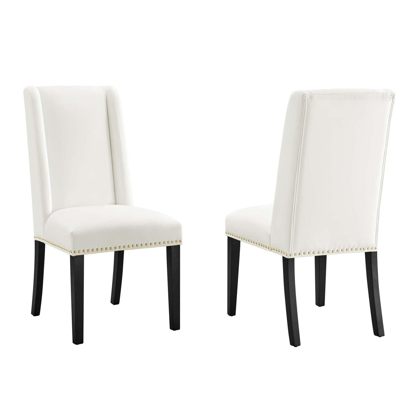Modway Baron Performance Velvet Dining Chairs - Set of 2 FredCo