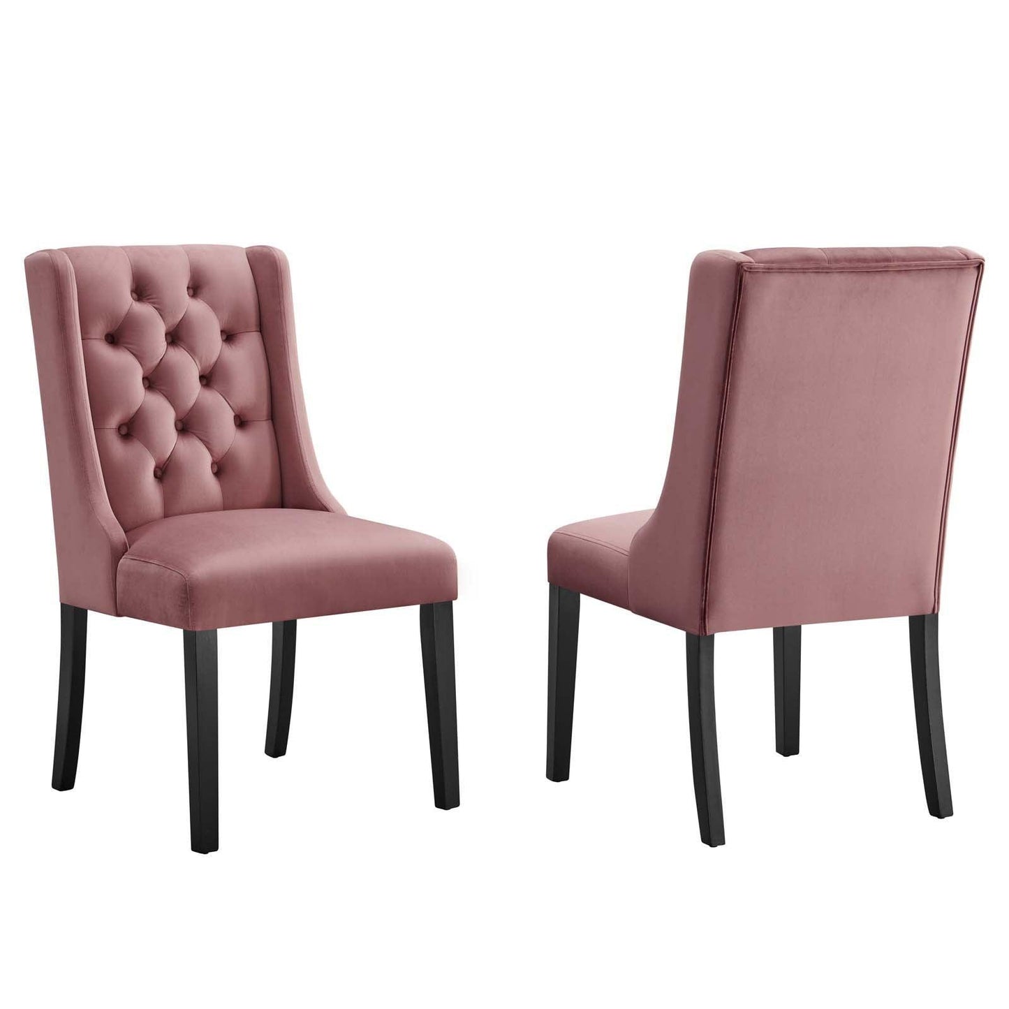 Modway Baronet Performance Velvet Dining Chairs - Set of 2 FredCo
