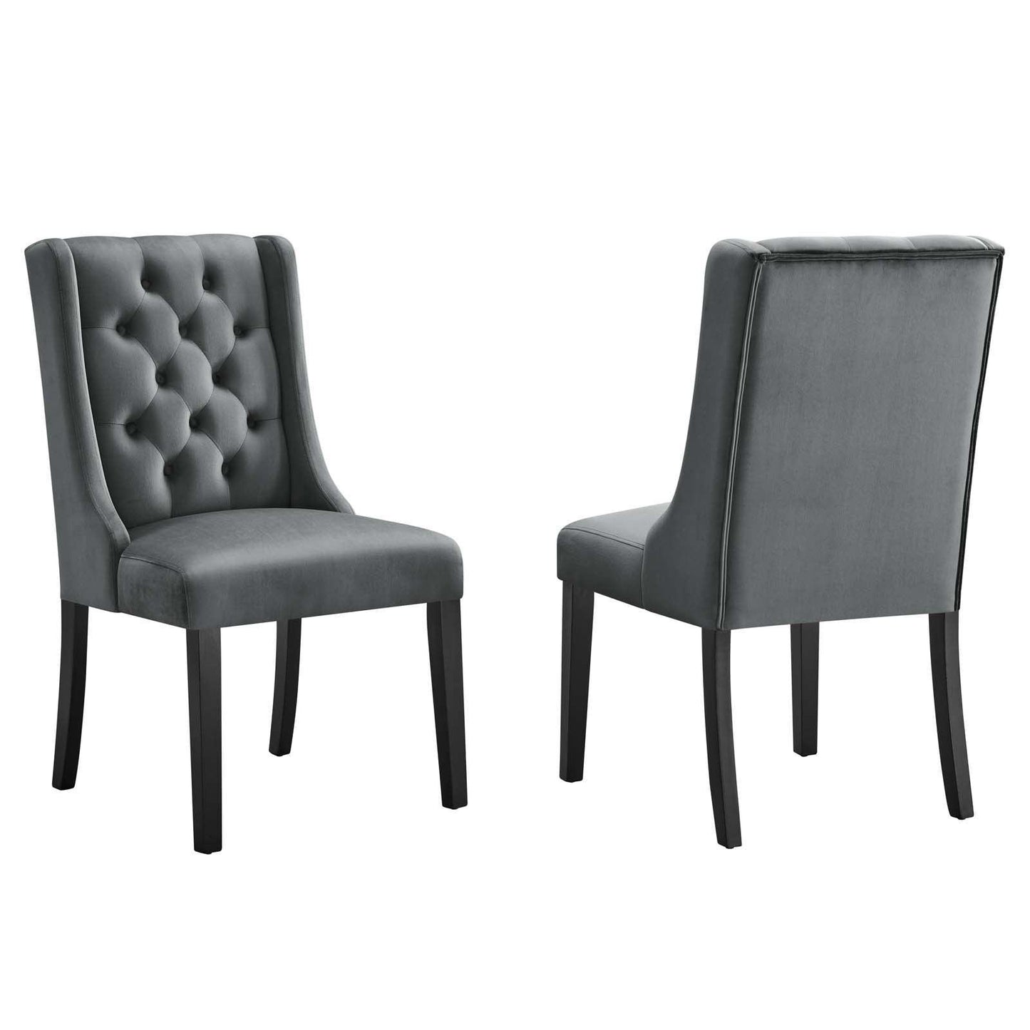 Modway Baronet Performance Velvet Dining Chairs - Set of 2 FredCo
