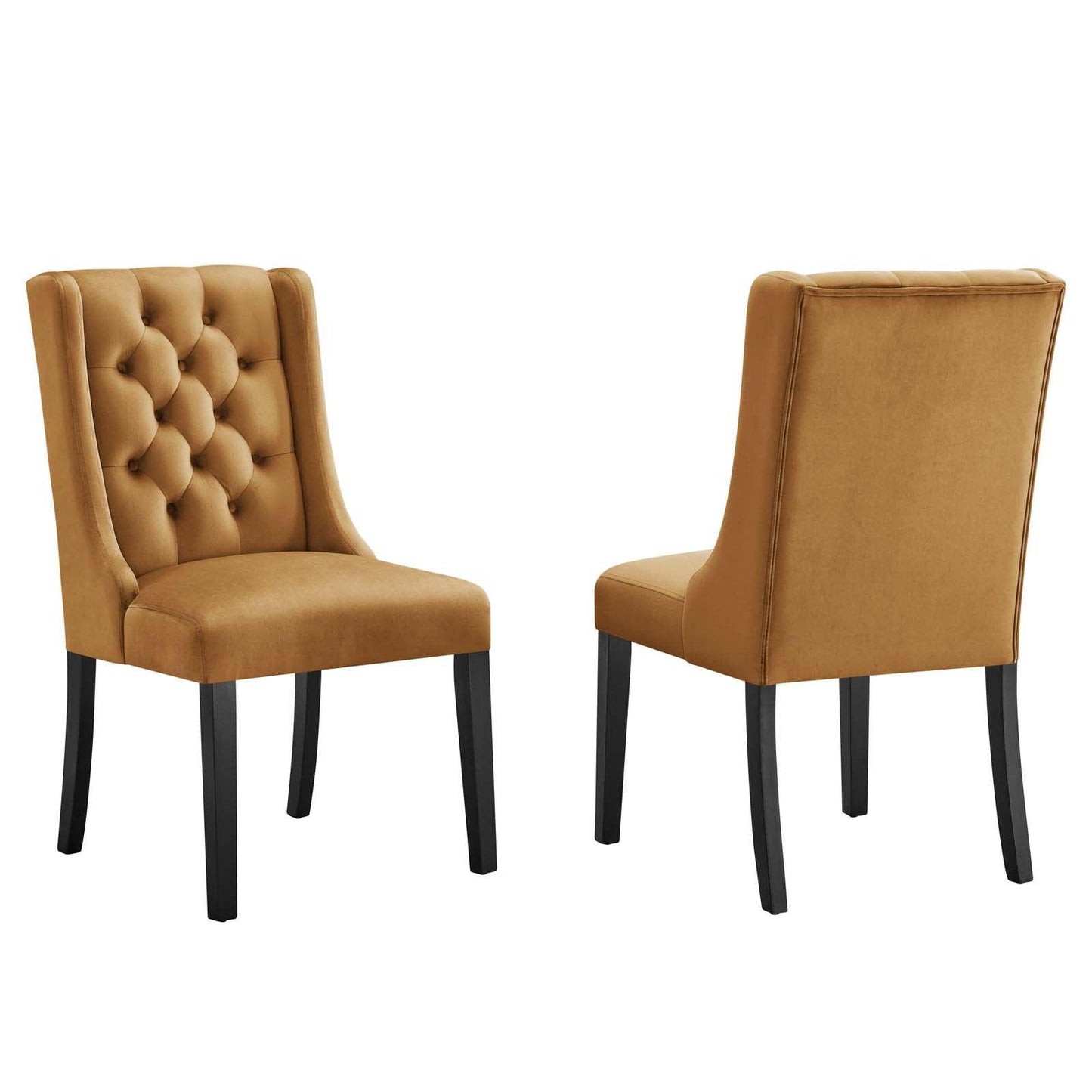 Modway Baronet Performance Velvet Dining Chairs - Set of 2 FredCo