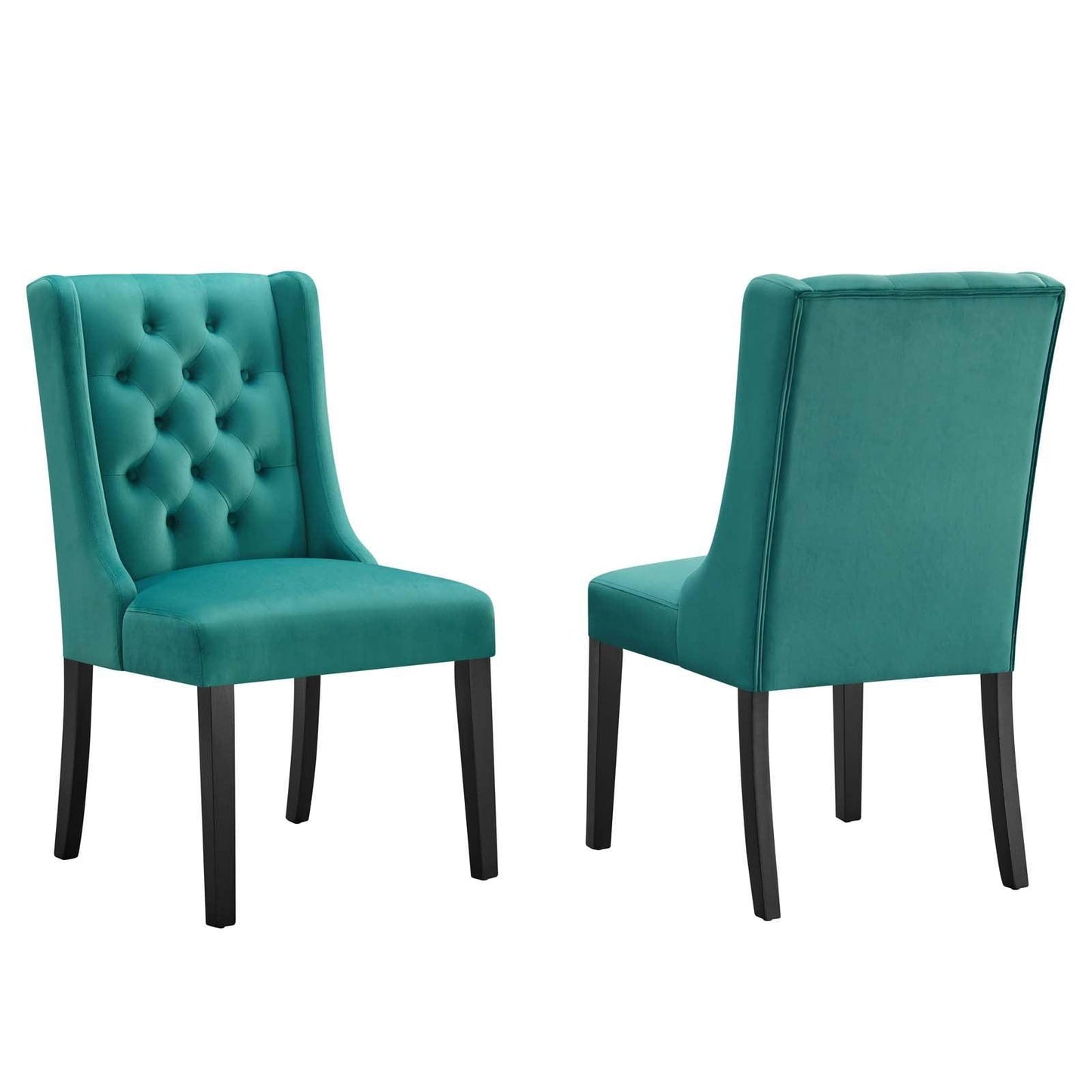 Modway Baronet Performance Velvet Dining Chairs - Set of 2 FredCo