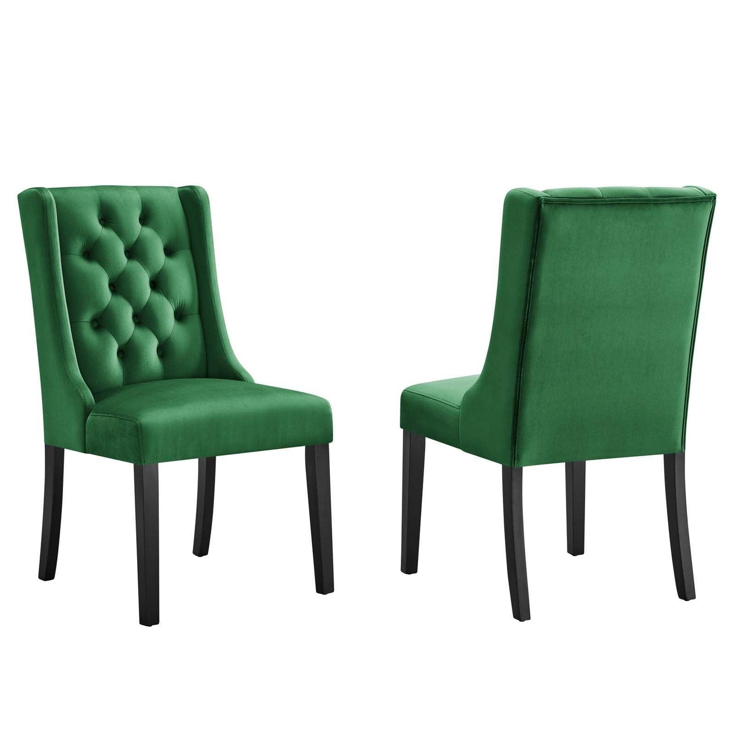 Modway Baronet Performance Velvet Dining Chairs - Set of 2 FredCo