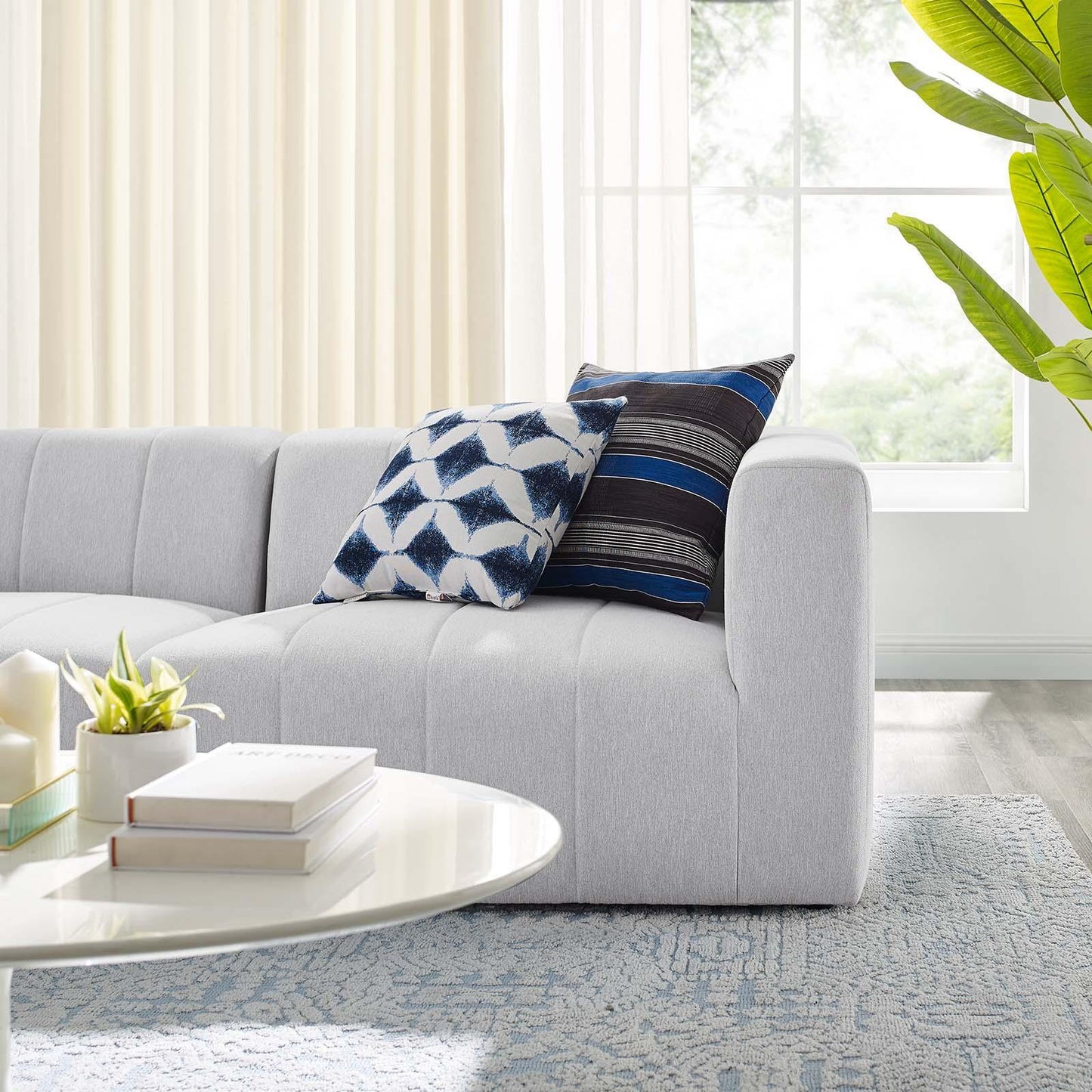 Modway Bartlett Upholstered Fabric 2-Piece Loveseat FredCo