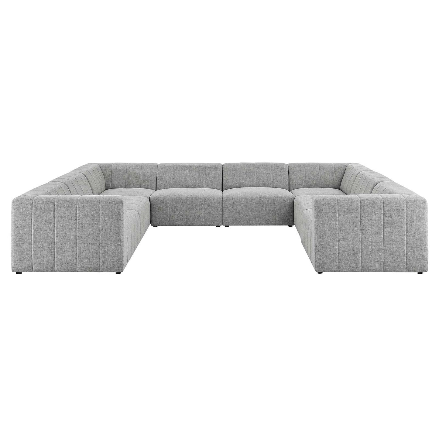 Modway Bartlett Upholstered Fabric 8-Piece Sectional Sofa FredCo