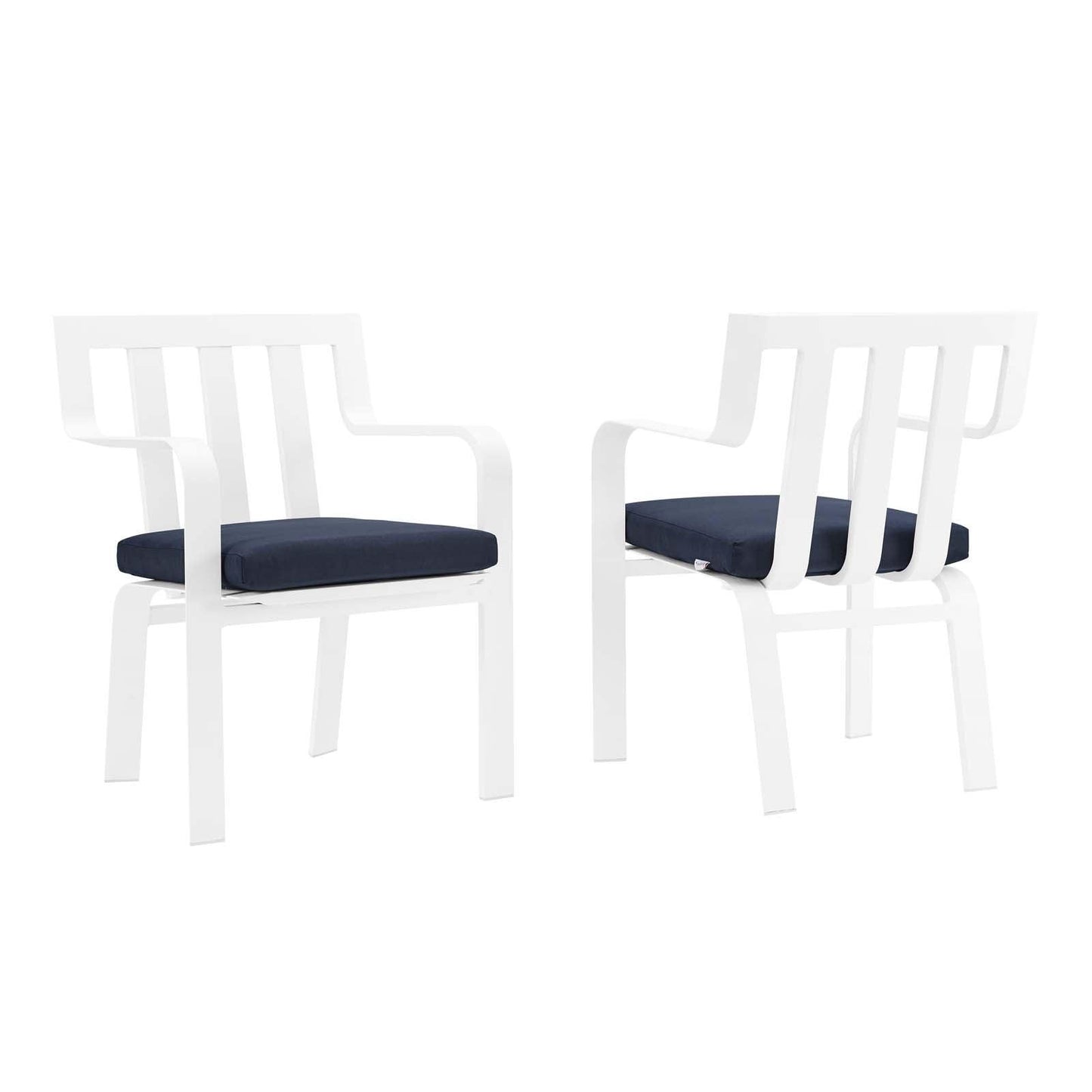 Modway Baxley Outdoor Patio Aluminum Armchair Set of 2 FredCo
