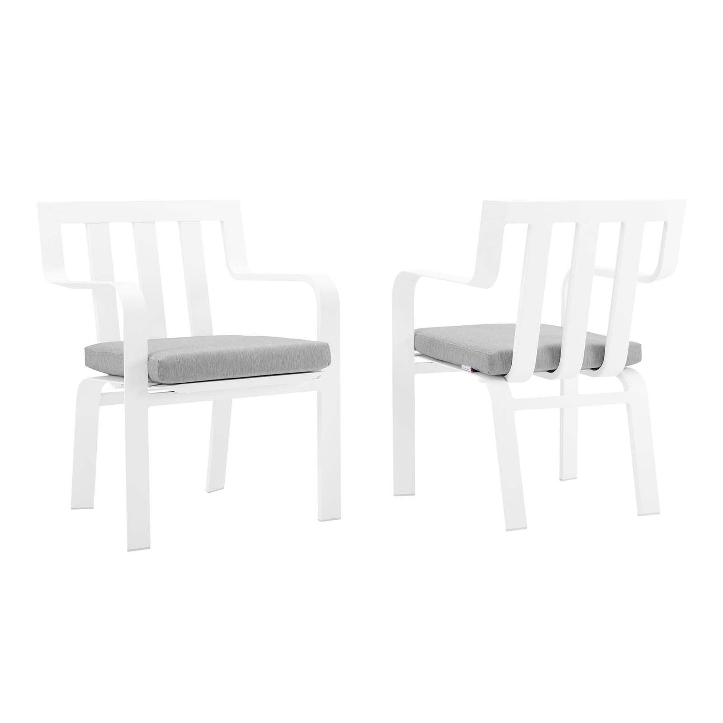 Modway Baxley Outdoor Patio Aluminum Armchair Set of 2 FredCo
