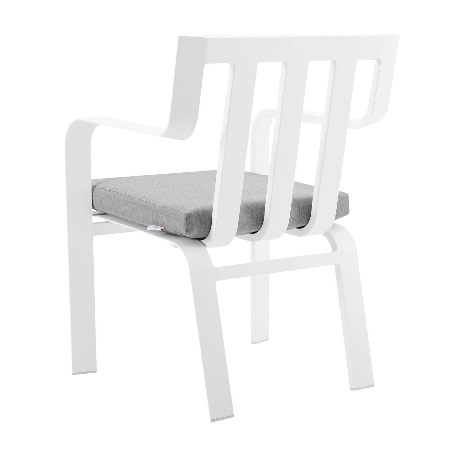 Modway Baxley Stackable Outdoor Patio Aluminum Dining Armchair FredCo