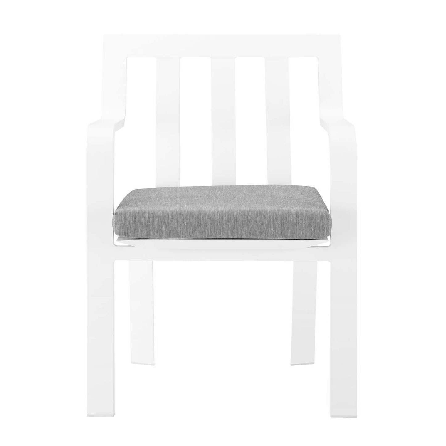 Modway Baxley Stackable Outdoor Patio Aluminum Dining Armchair FredCo