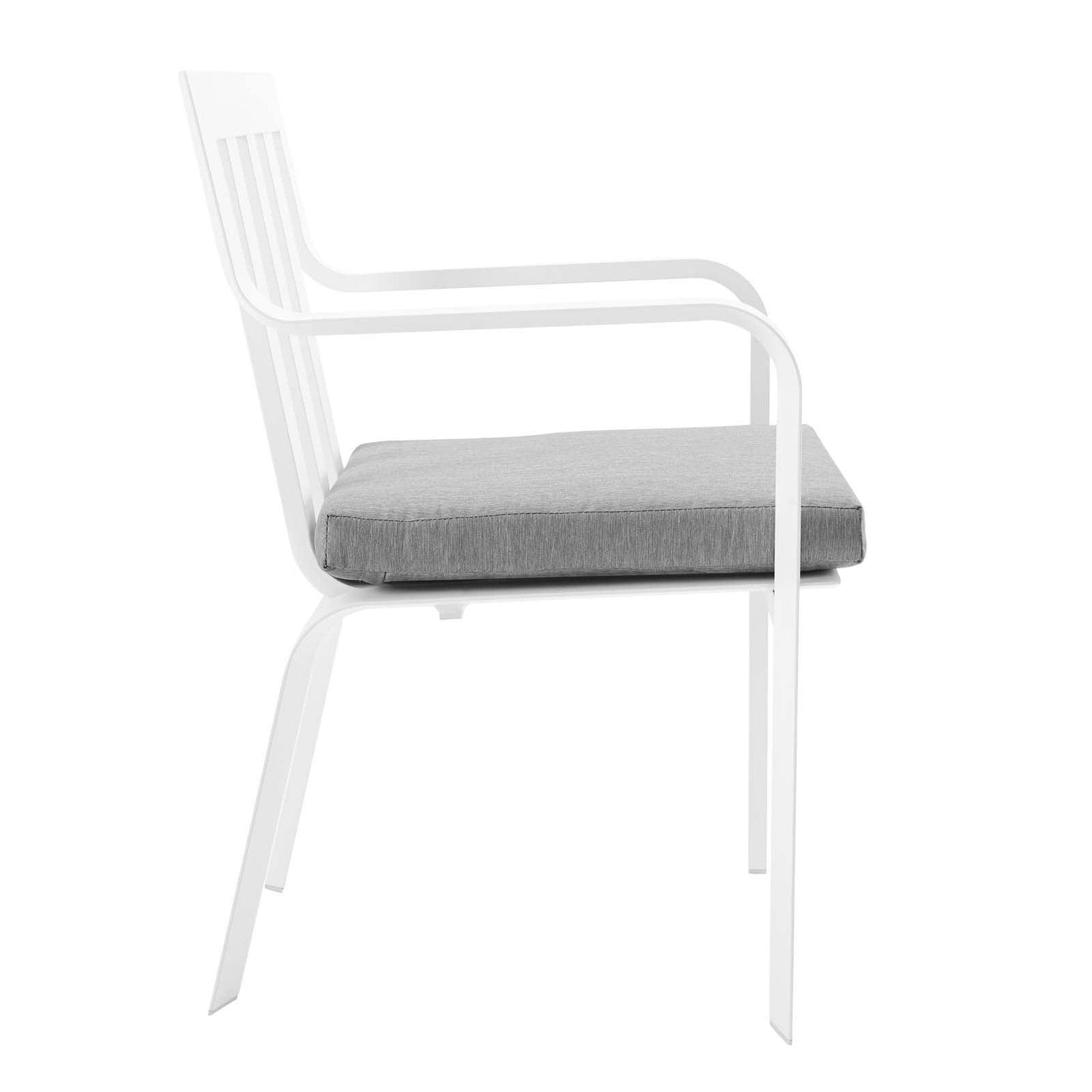 Modway Baxley Stackable Outdoor Patio Aluminum Dining Armchair FredCo