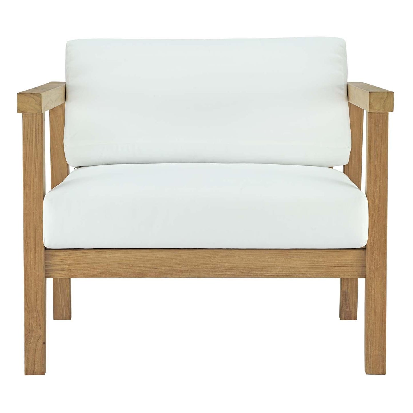 Modway Bayport Outdoor Patio Teak Armchair FredCo
