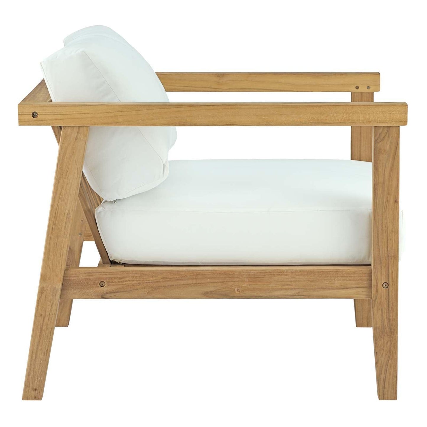 Modway Bayport Outdoor Patio Teak Armchair FredCo