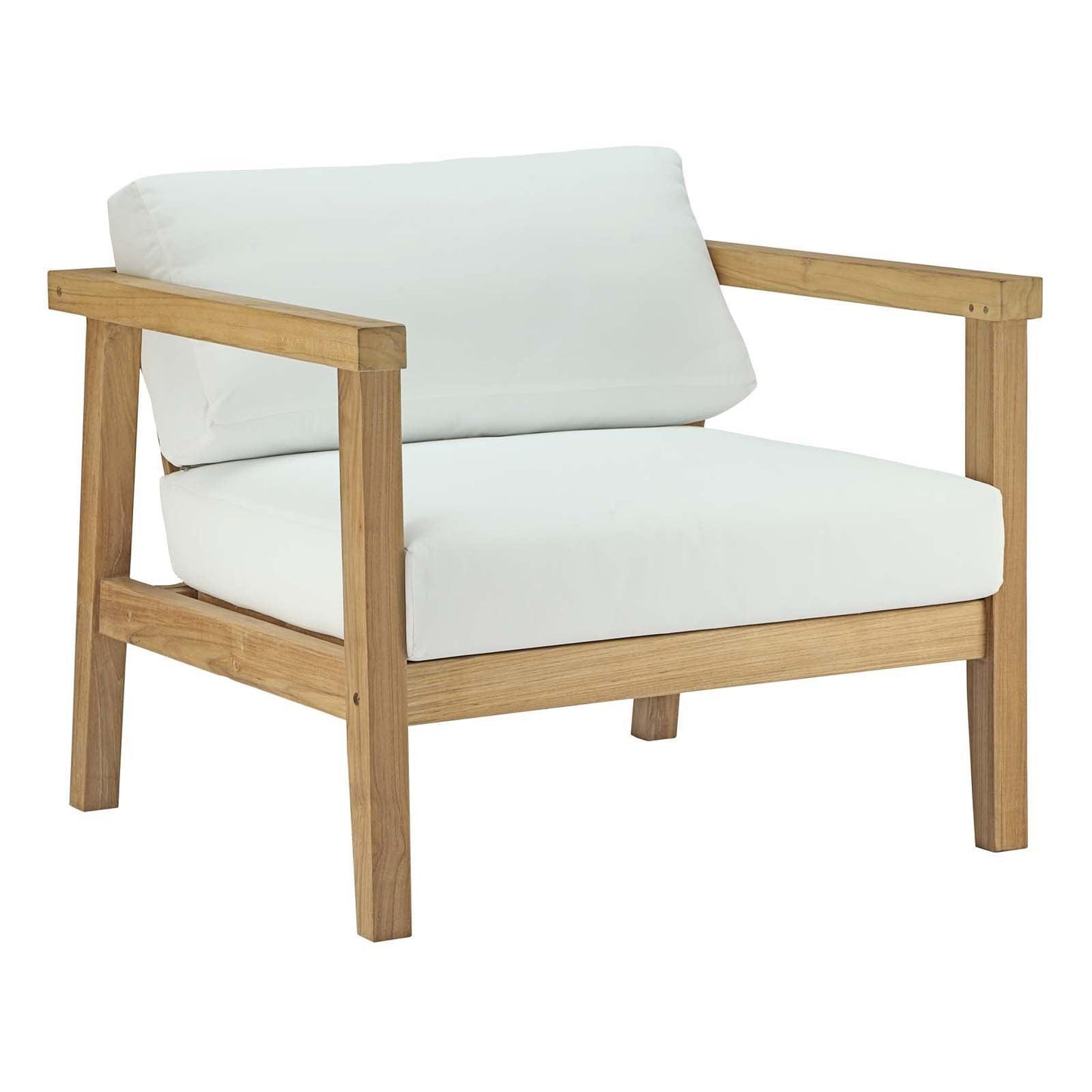 Modway Bayport Outdoor Patio Teak Armchair FredCo