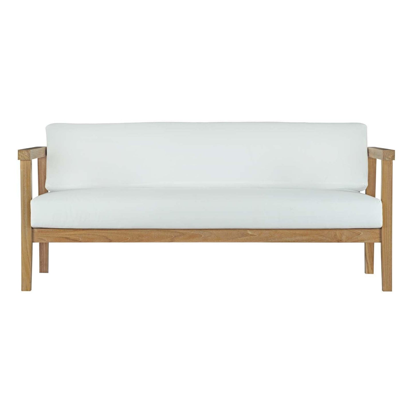 Modway Bayport Outdoor Patio Teak Sofa FredCo