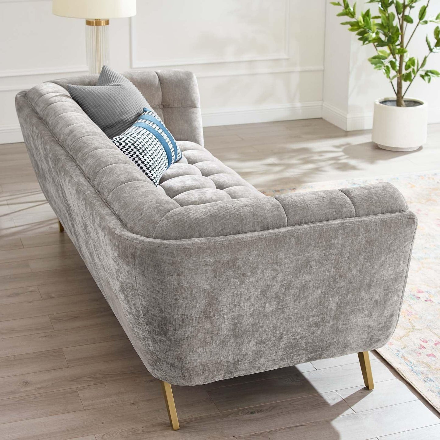 Modway Bestow Crushed Performance Velvet Sofa FredCo