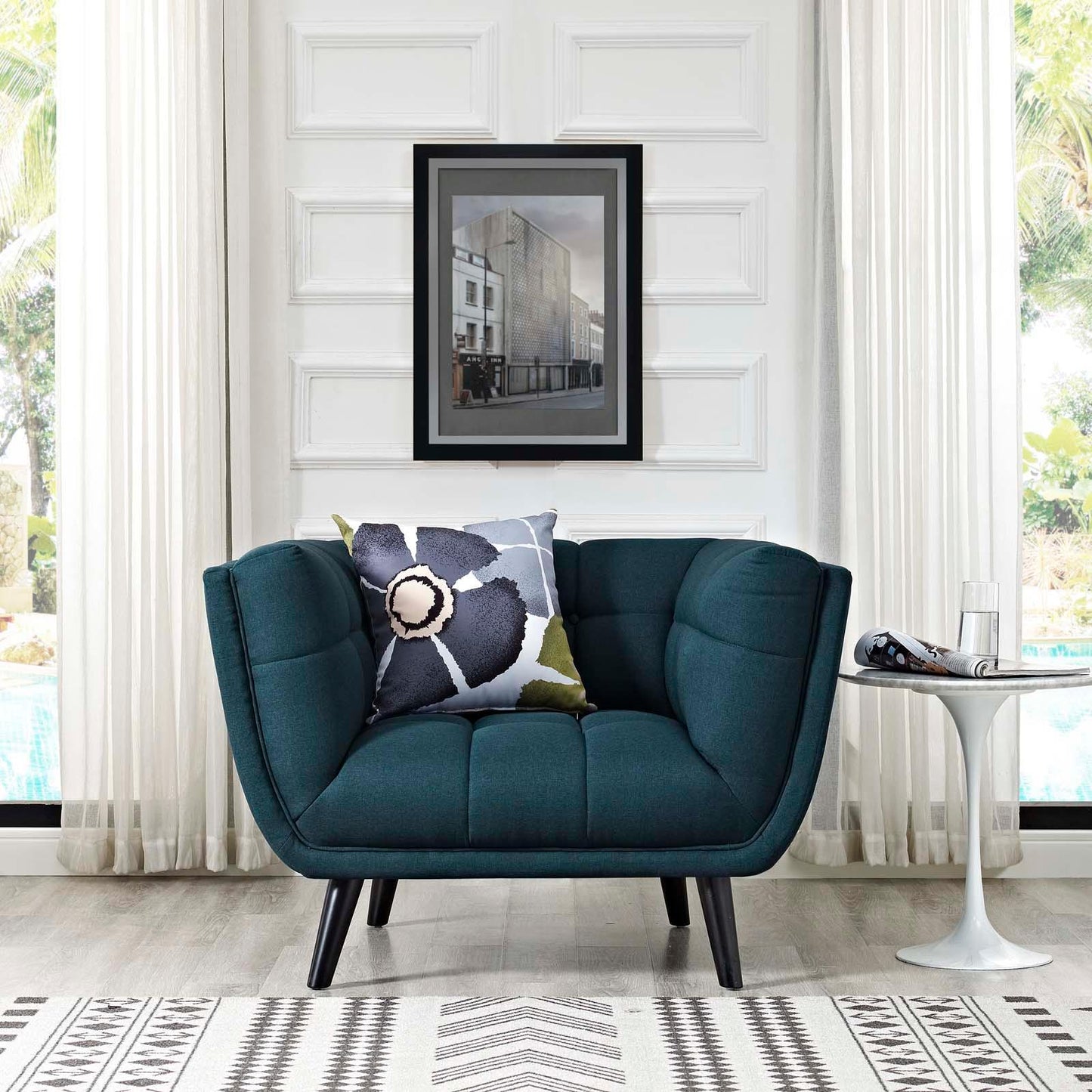Modway Bestow Upholstered Fabric Armchair FredCo