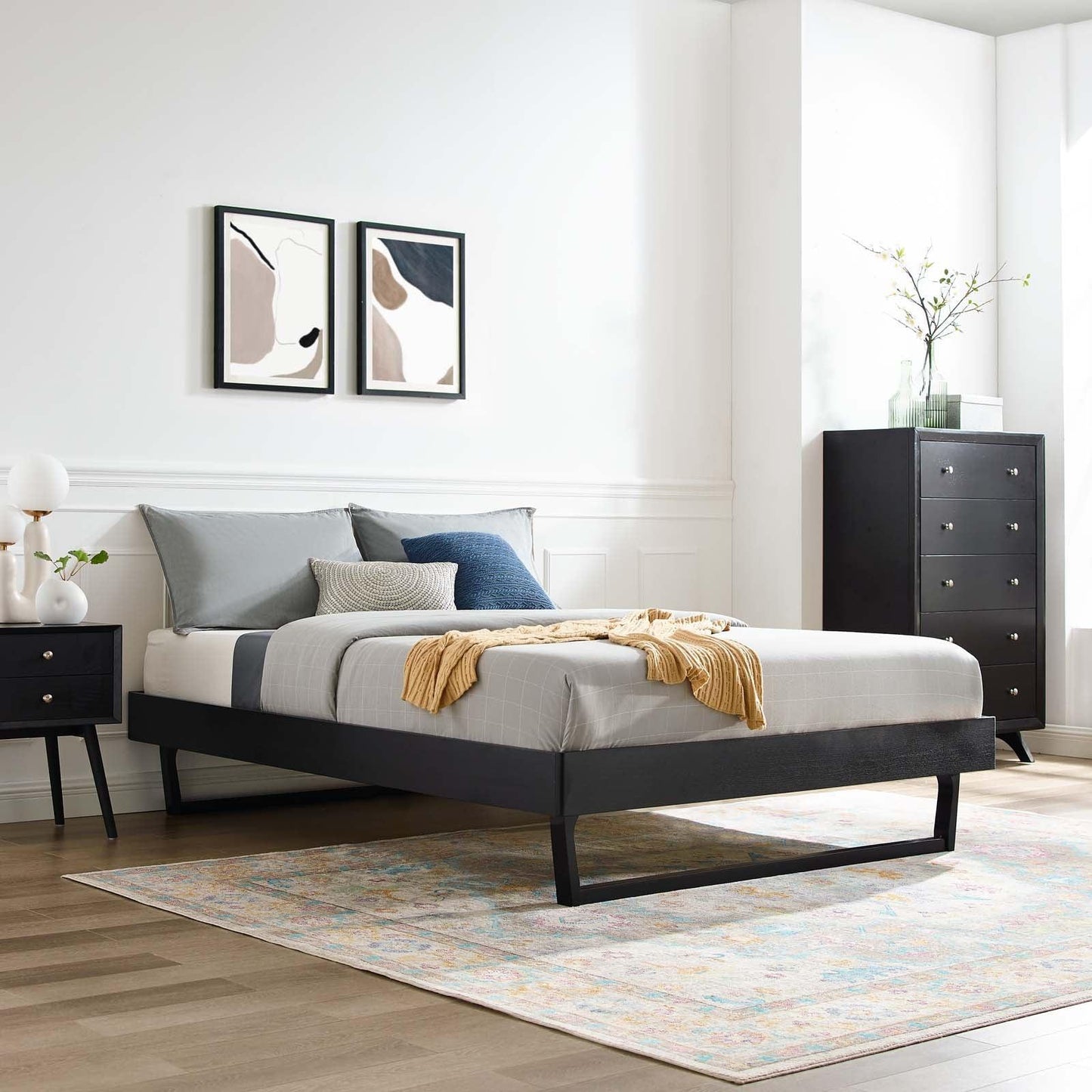 Modway Billie Full Wood Platform Bed Frame FredCo
