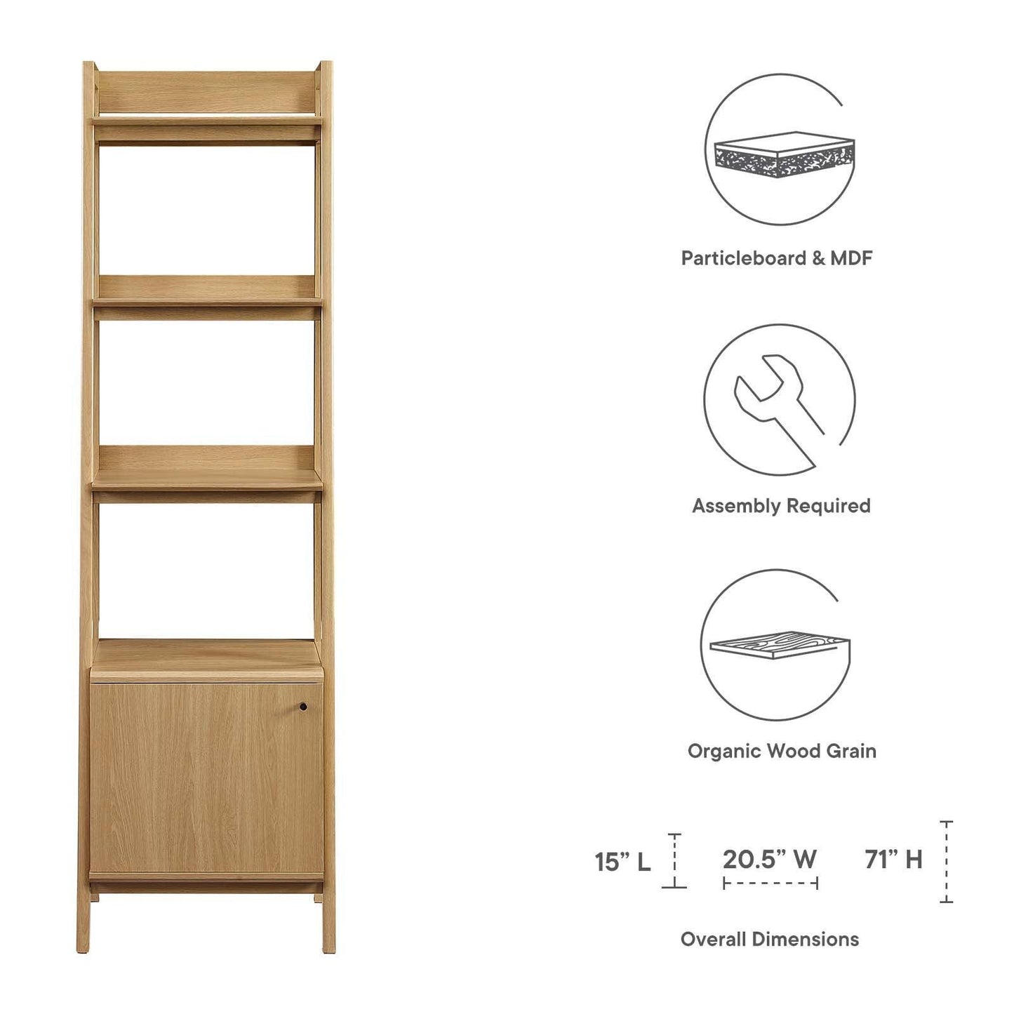 Modway Bixby 21" Bookshelf FredCo