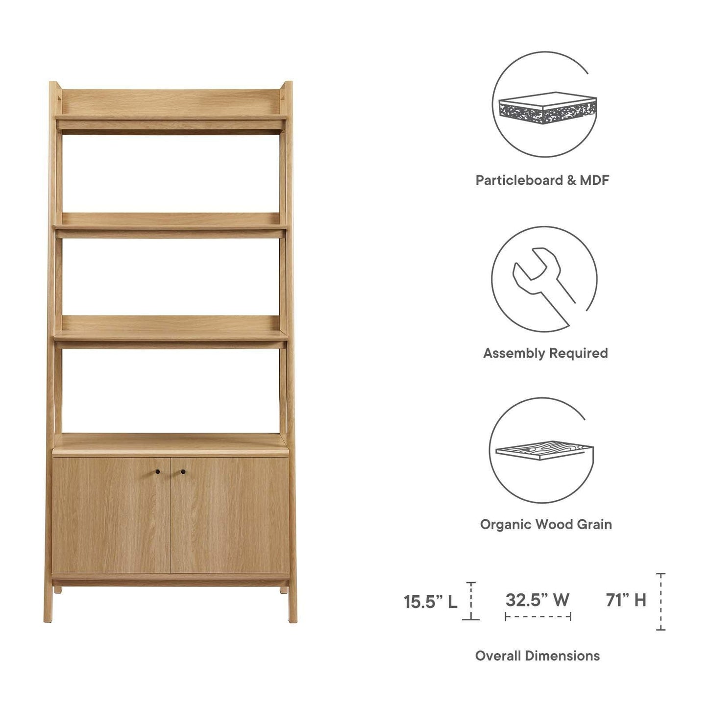Modway Bixby 33" Bookshelf FredCo
