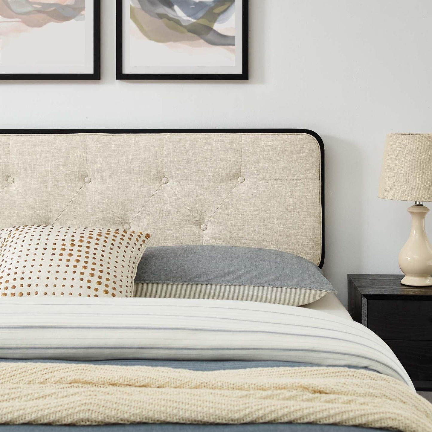 Modway Bridgette Full Wood Platform Bed With Splayed Legs FredCo