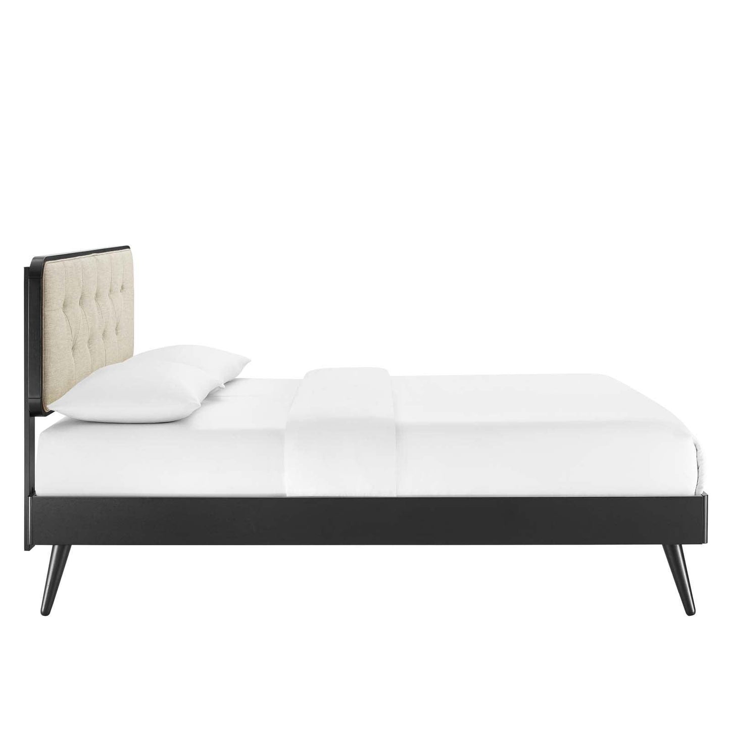 Modway Bridgette Full Wood Platform Bed With Splayed Legs FredCo