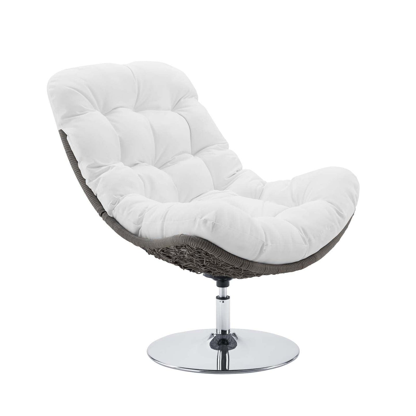 Modway Brighton Wicker Rattan Outdoor Patio Swivel Lounge Chair FredCo