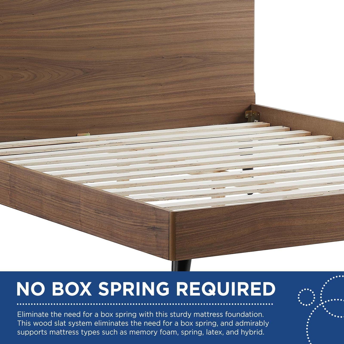 Modway Bronwen King Wood Platform Bed FredCo