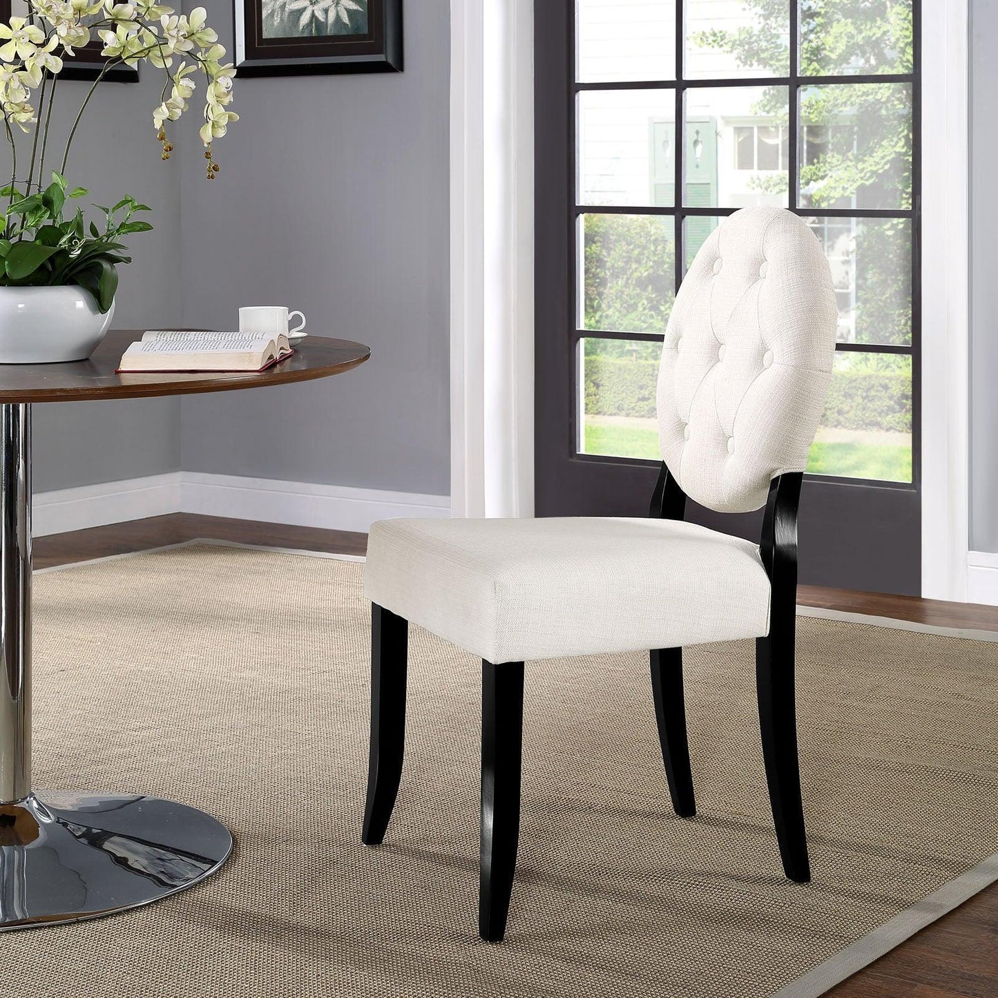 Modway Button Dining Side Chair FredCo