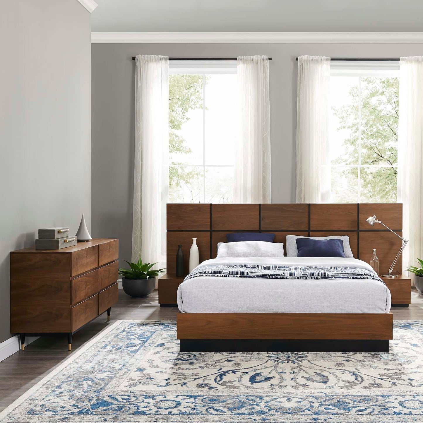 Modway Caima 4-Piece Queen Bedroom Set FredCo