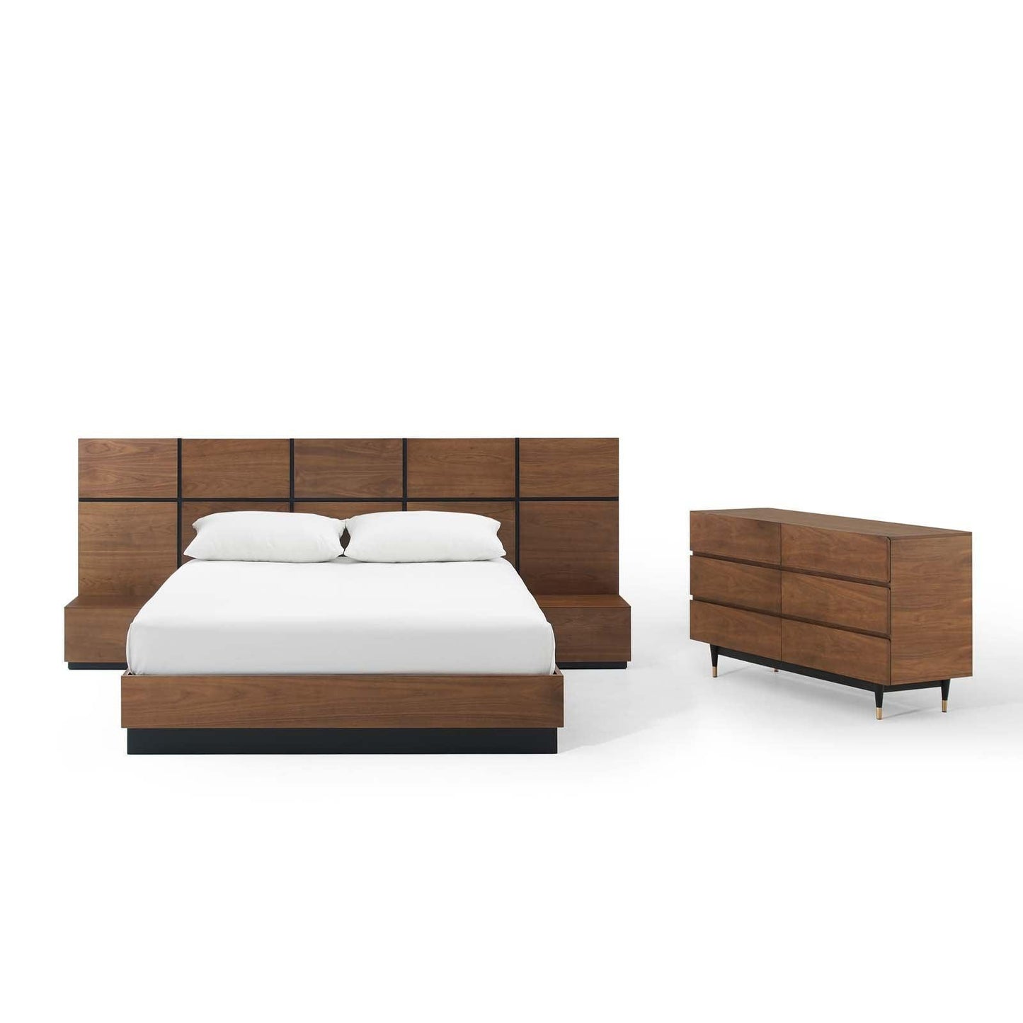Modway Caima 4-Piece Queen Bedroom Set FredCo